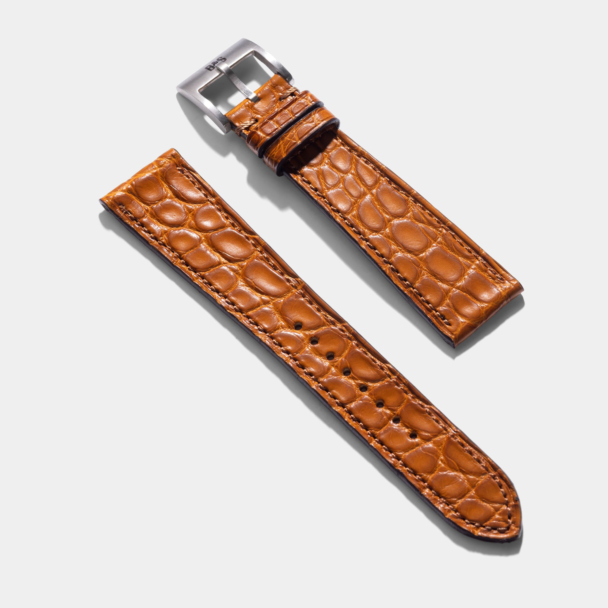 Cognac Alligator Watch Strap