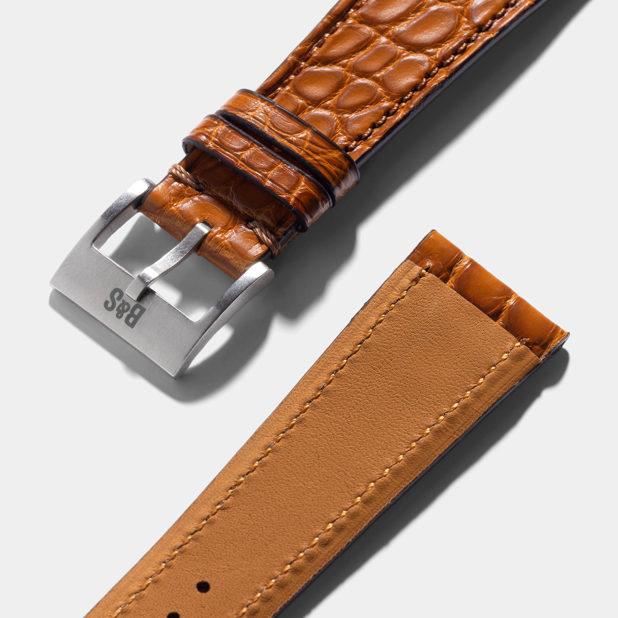 Cognac Alligator Watch Strap
