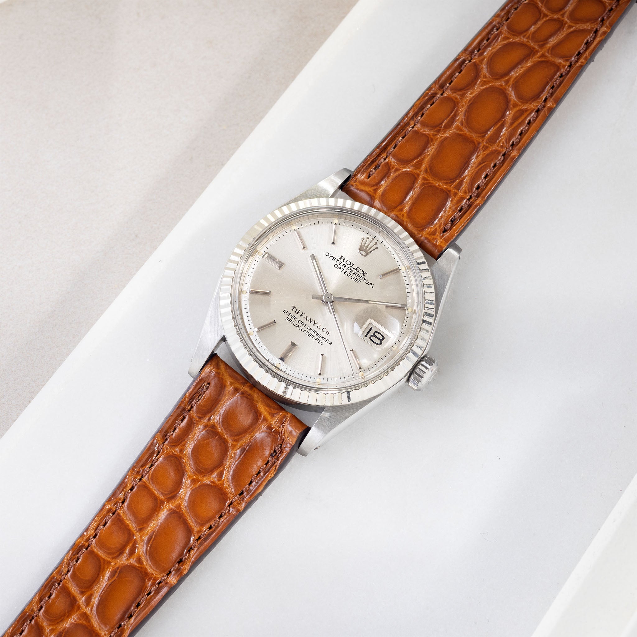 Cognac Alligator Watch Strap