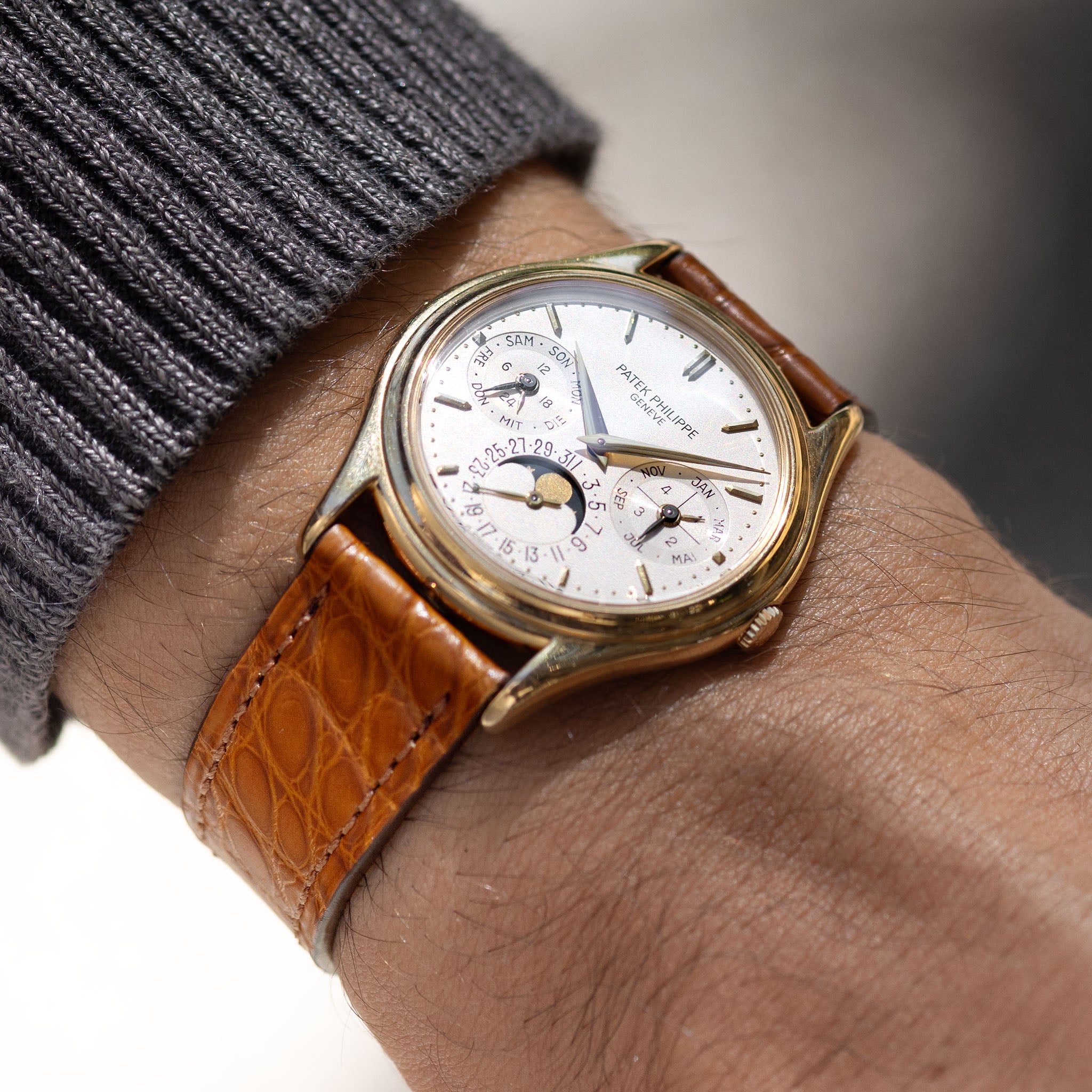 Cognac Alligator Watch Strap