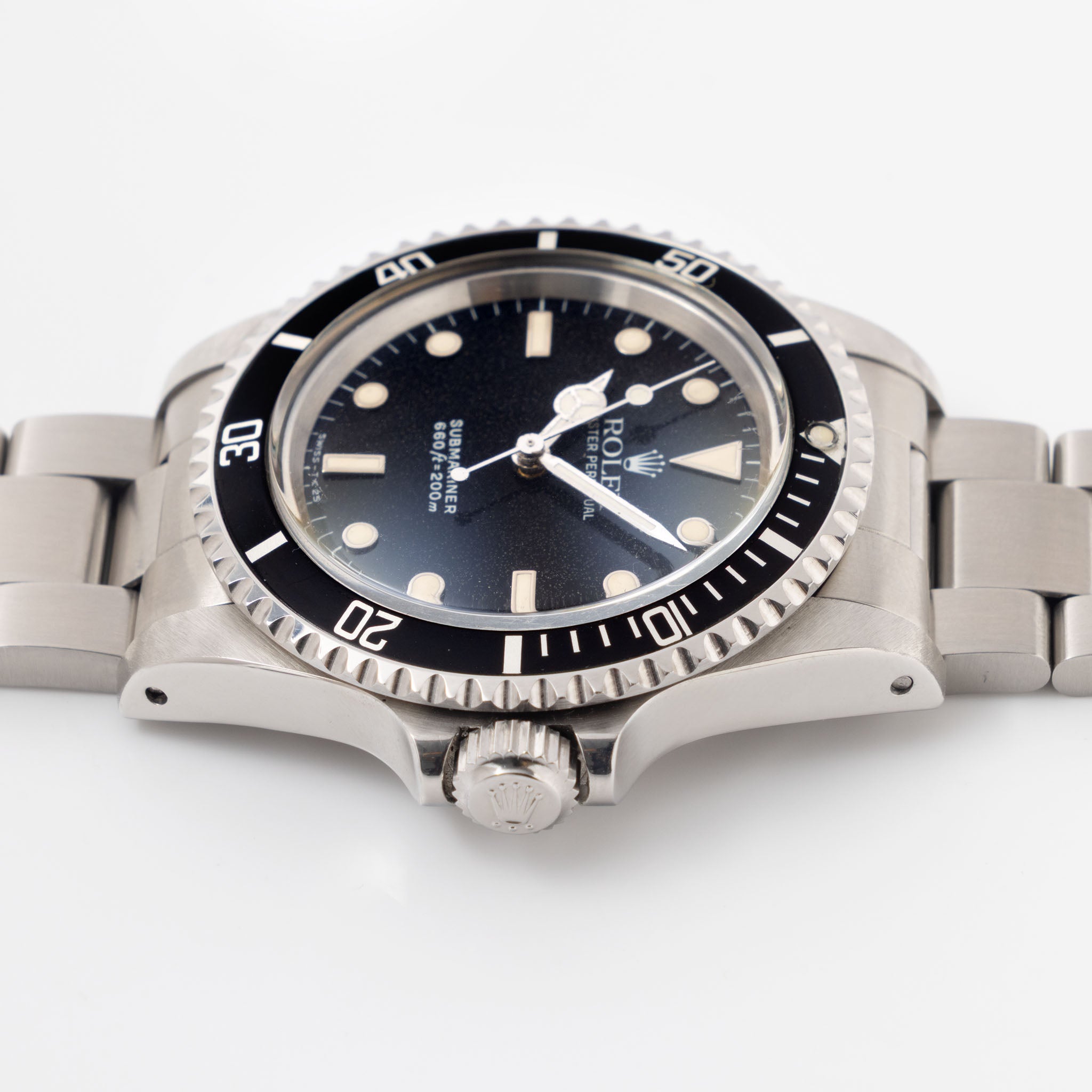 Rolex Submariner 5513 White Gold Hour Markers Punched Papers