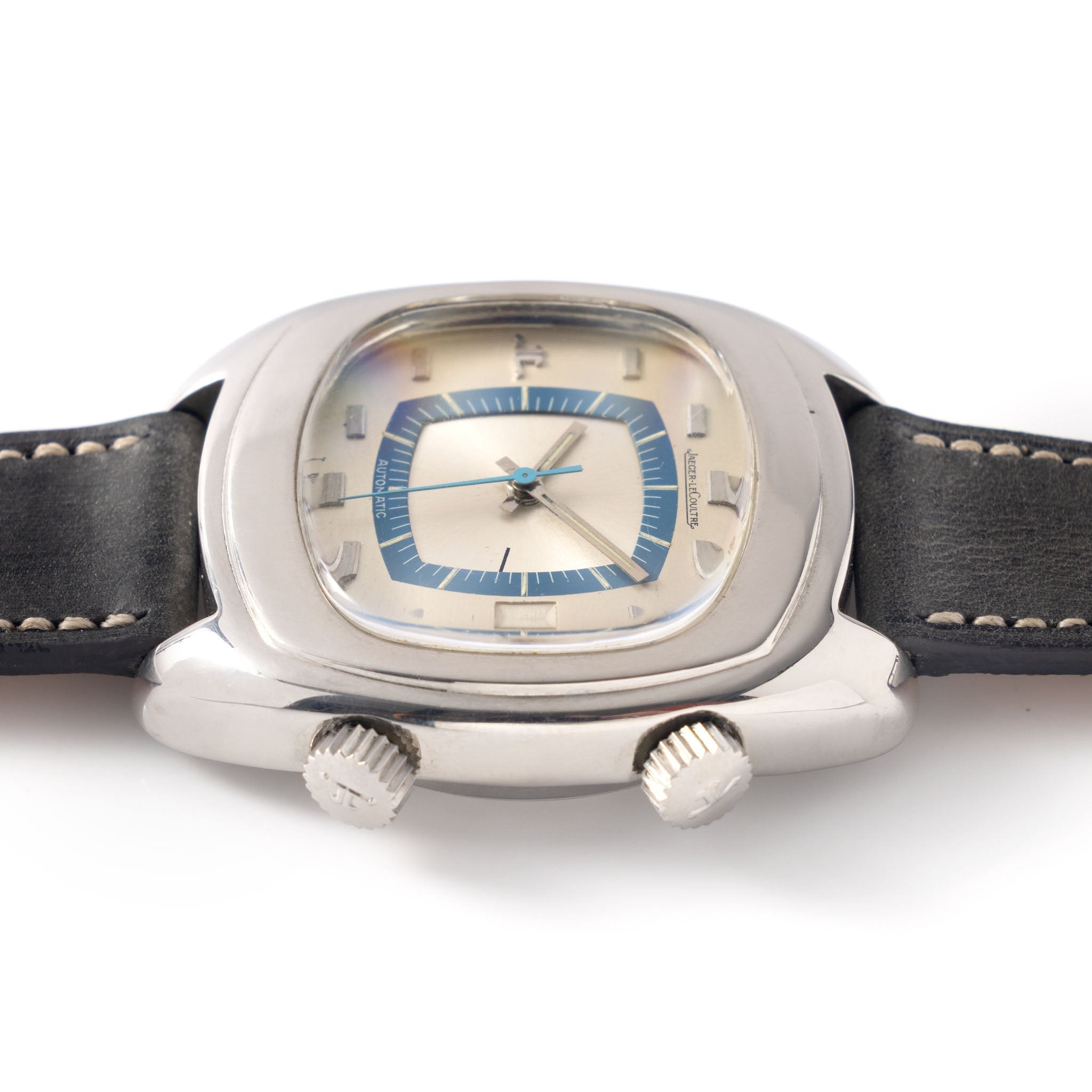 Jaeger LeCoultre Memovox"TV screen " Silver dial ref e871