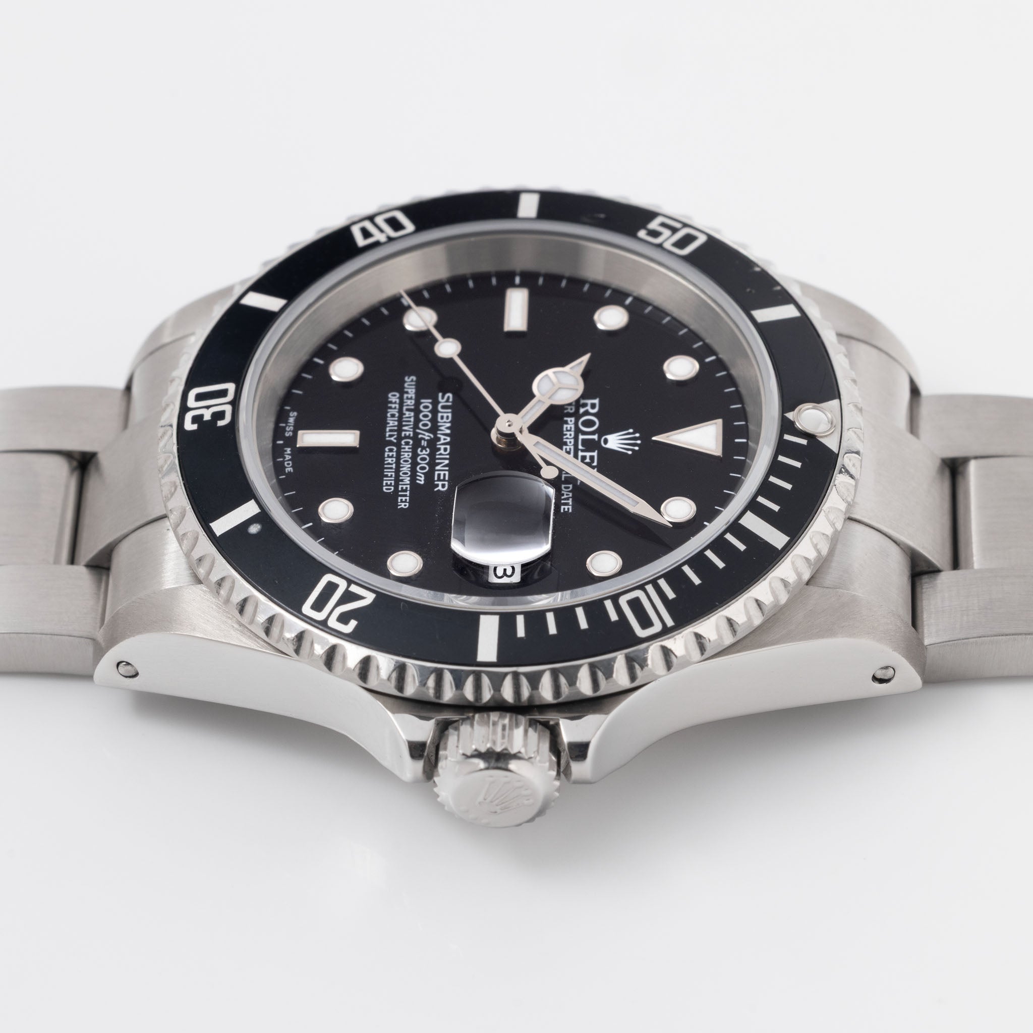 Rolex Submariner Date Ref. 16610 "Swiss Made" Dial with Warranty Paper