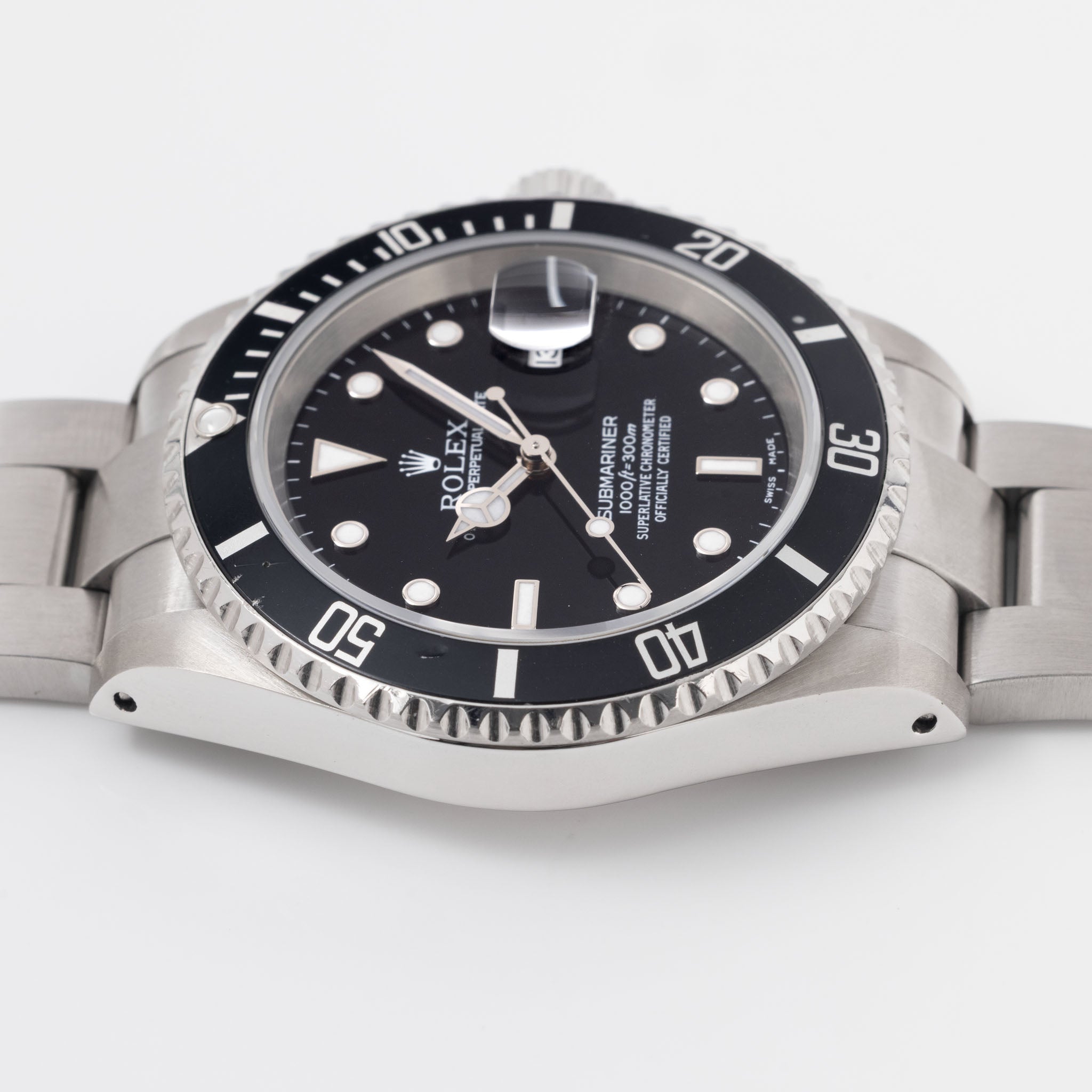 Rolex Submariner Date Ref. 16610 "Swiss Made" Dial with Warranty Paper