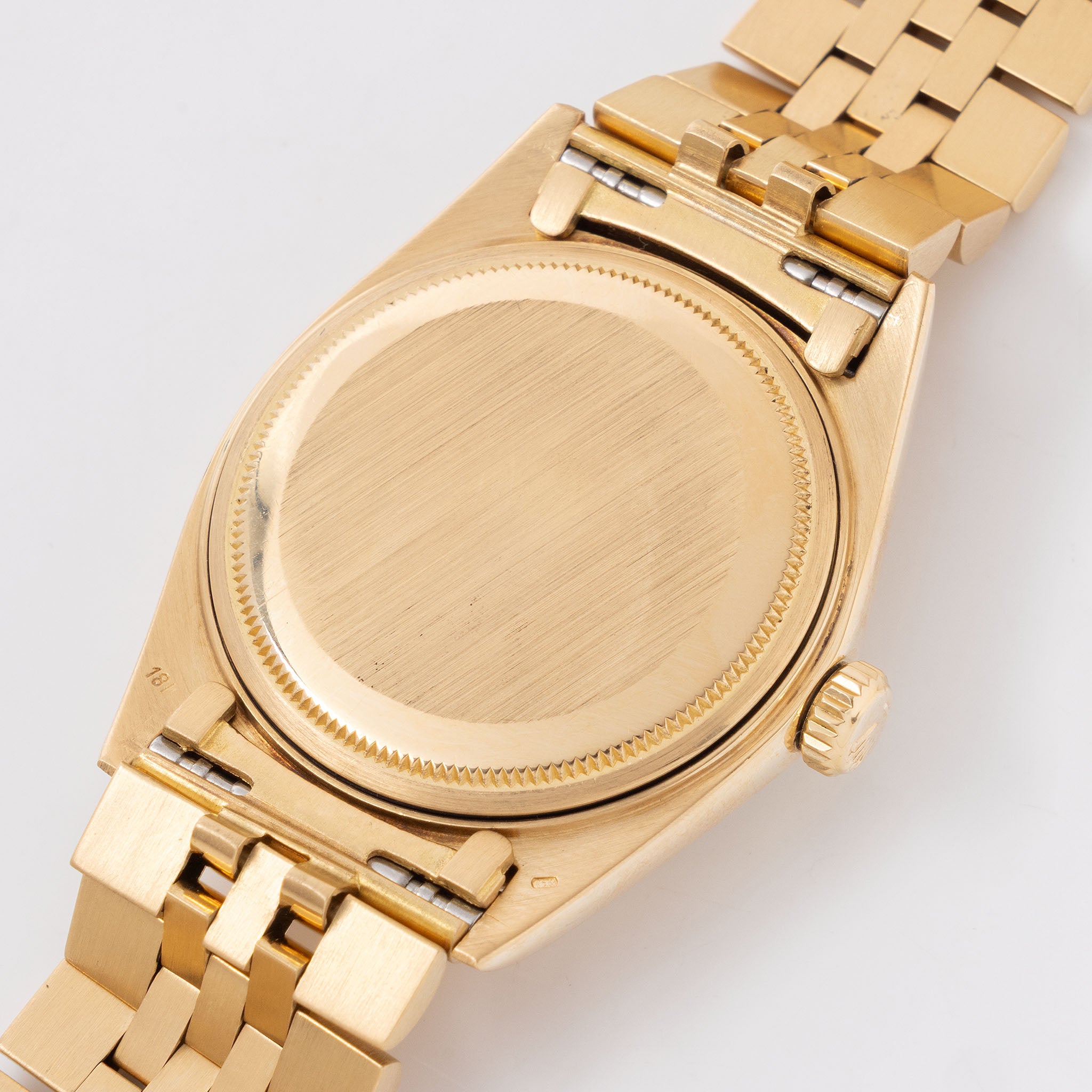 Rolex Datejust 1601/8 White Dial in 18k Yellow Gold