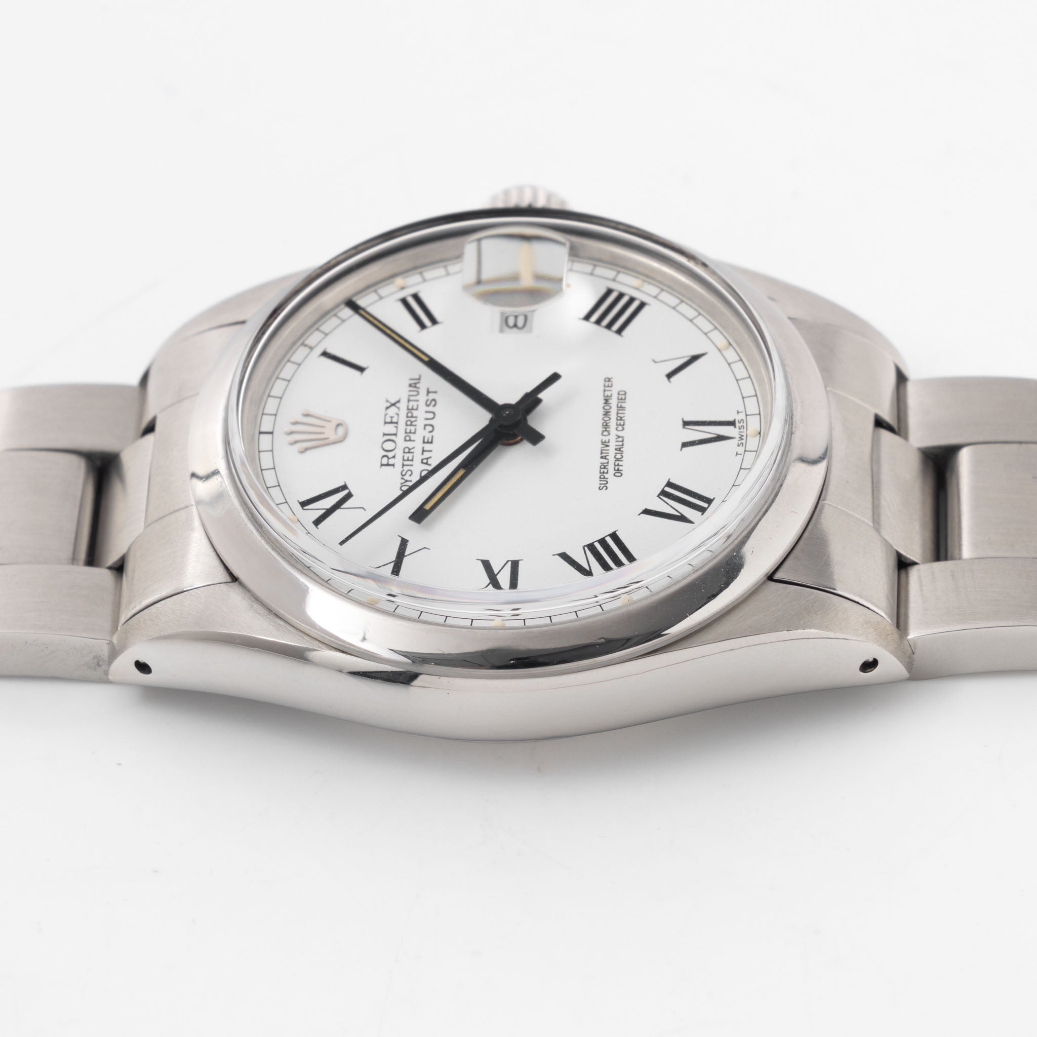 Rolex Datejust white Buckley dial ref 16000