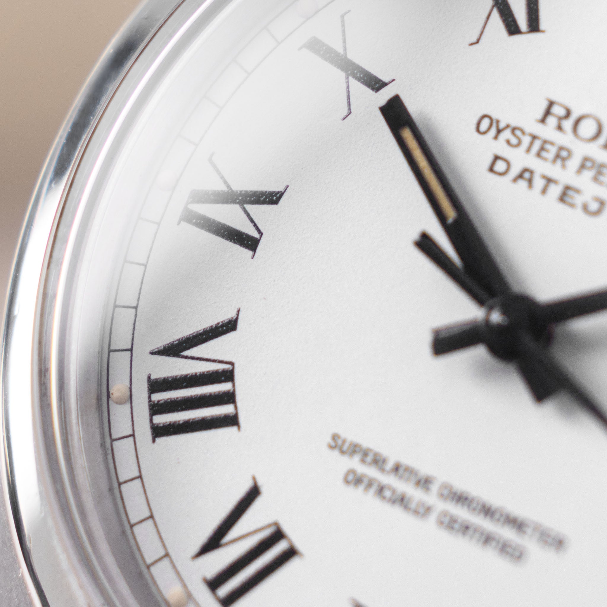Rolex Datejust white Buckley dial ref 16000