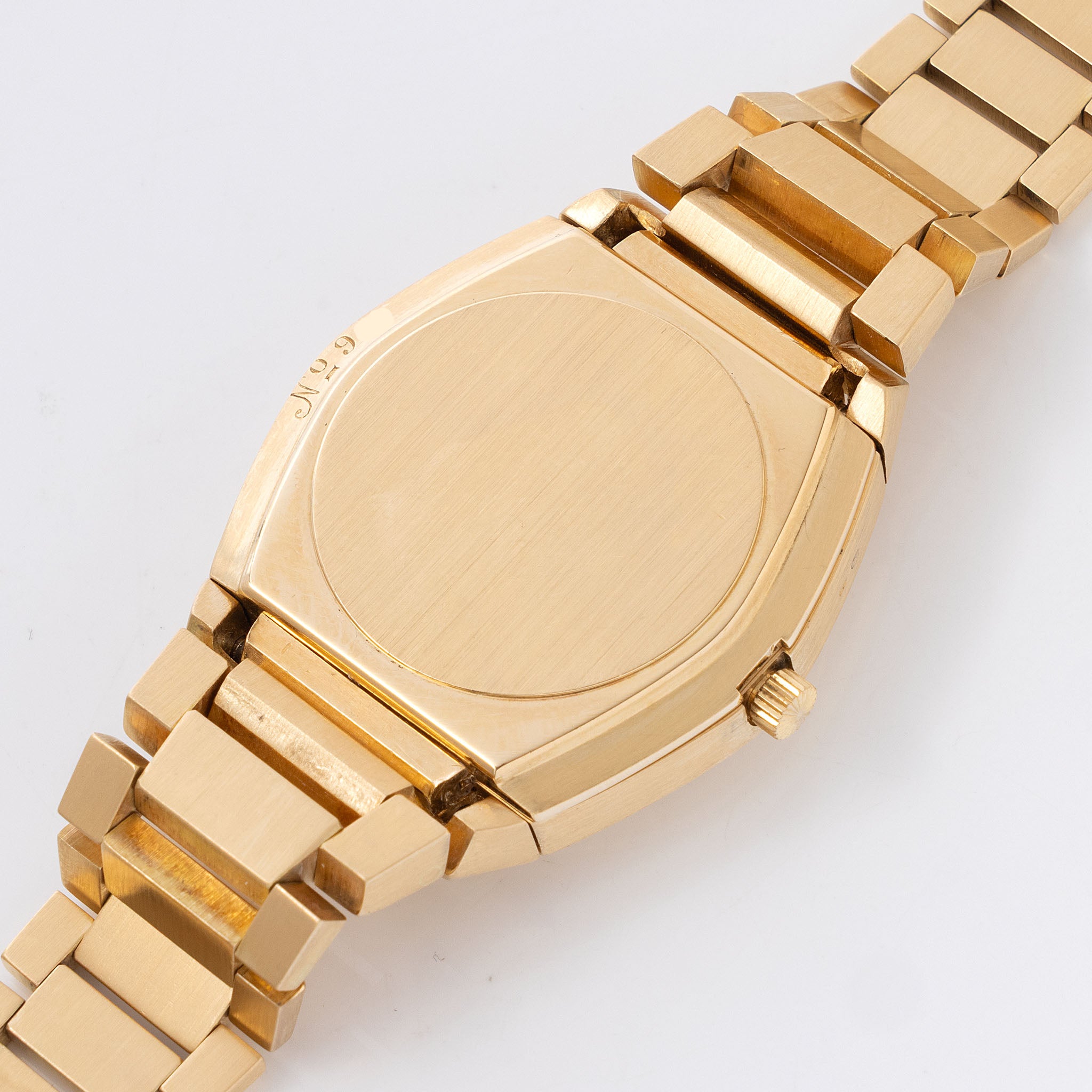 Rolex Beta 21 Il Texano Cream dial  in 18k yellow gold ref 5100