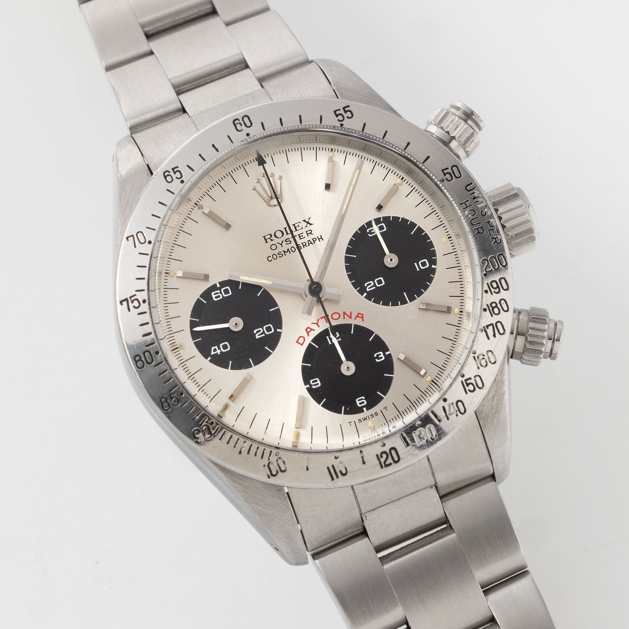 Rolex Cosmograph Daytona ref. 6265 Big Red Panda Silver Dial 
