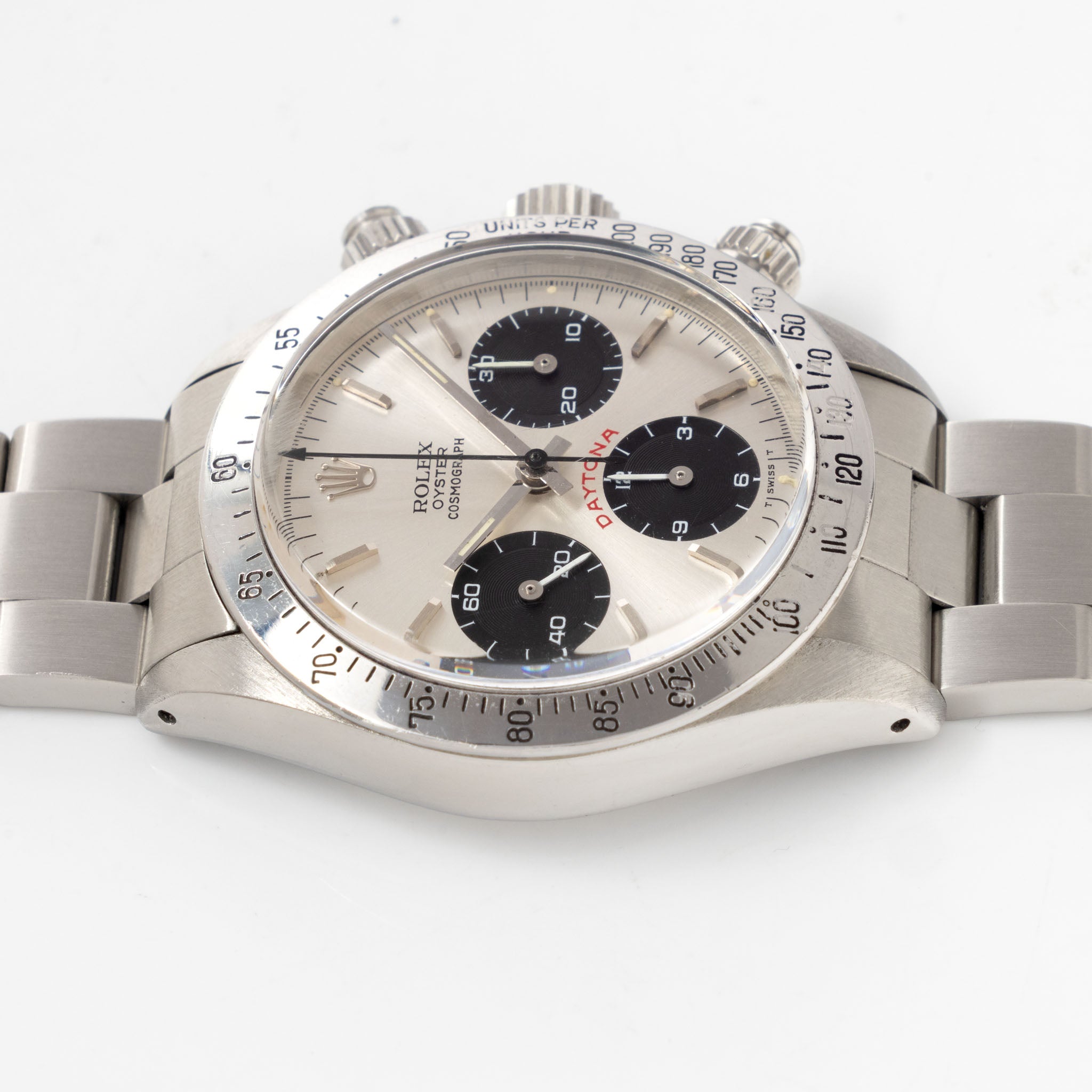 Rolex Cosmograph Daytona ref. 6265 Big Red Panda Silver Dial 