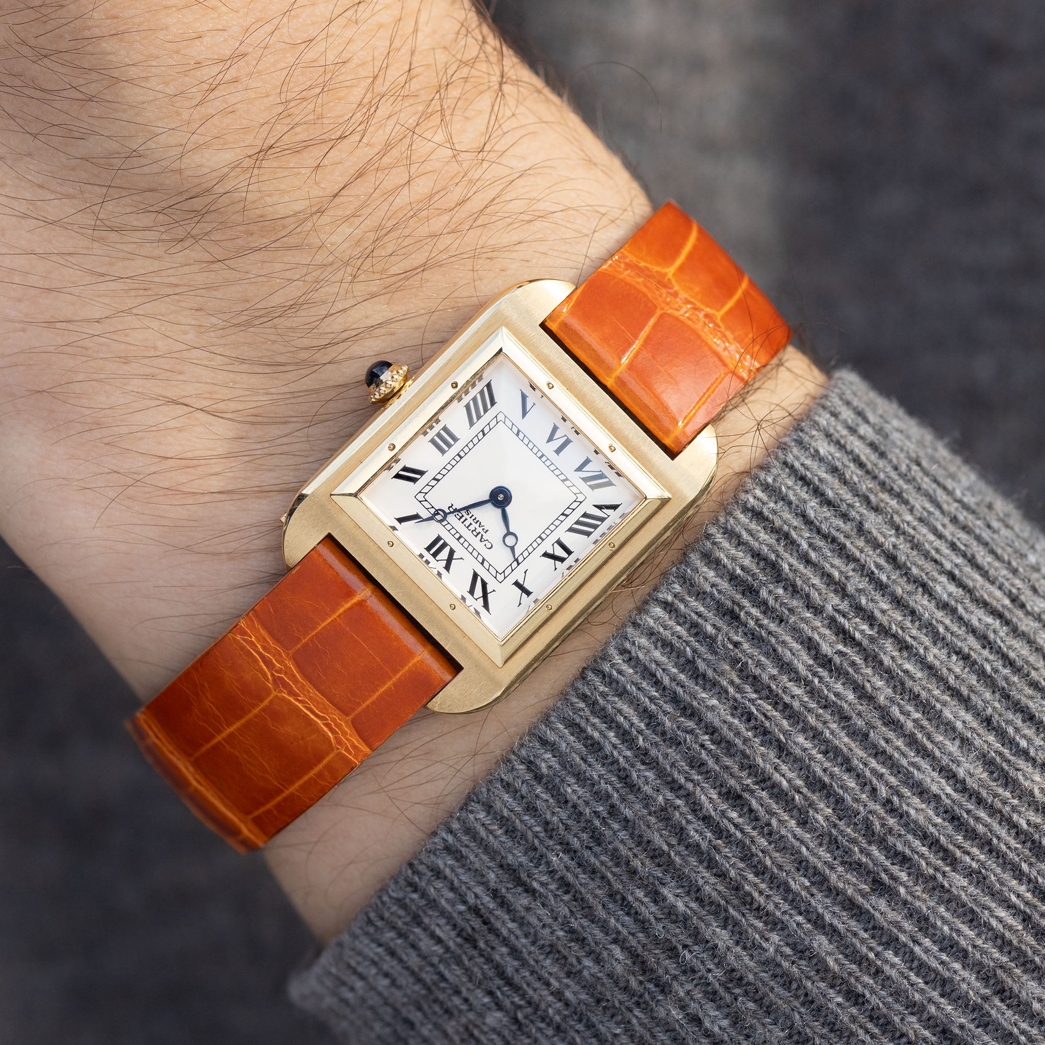 Cartier Santos Dumont 1913 Limited edition CPCP ref 2697 in 18 yellow gold Paris dial