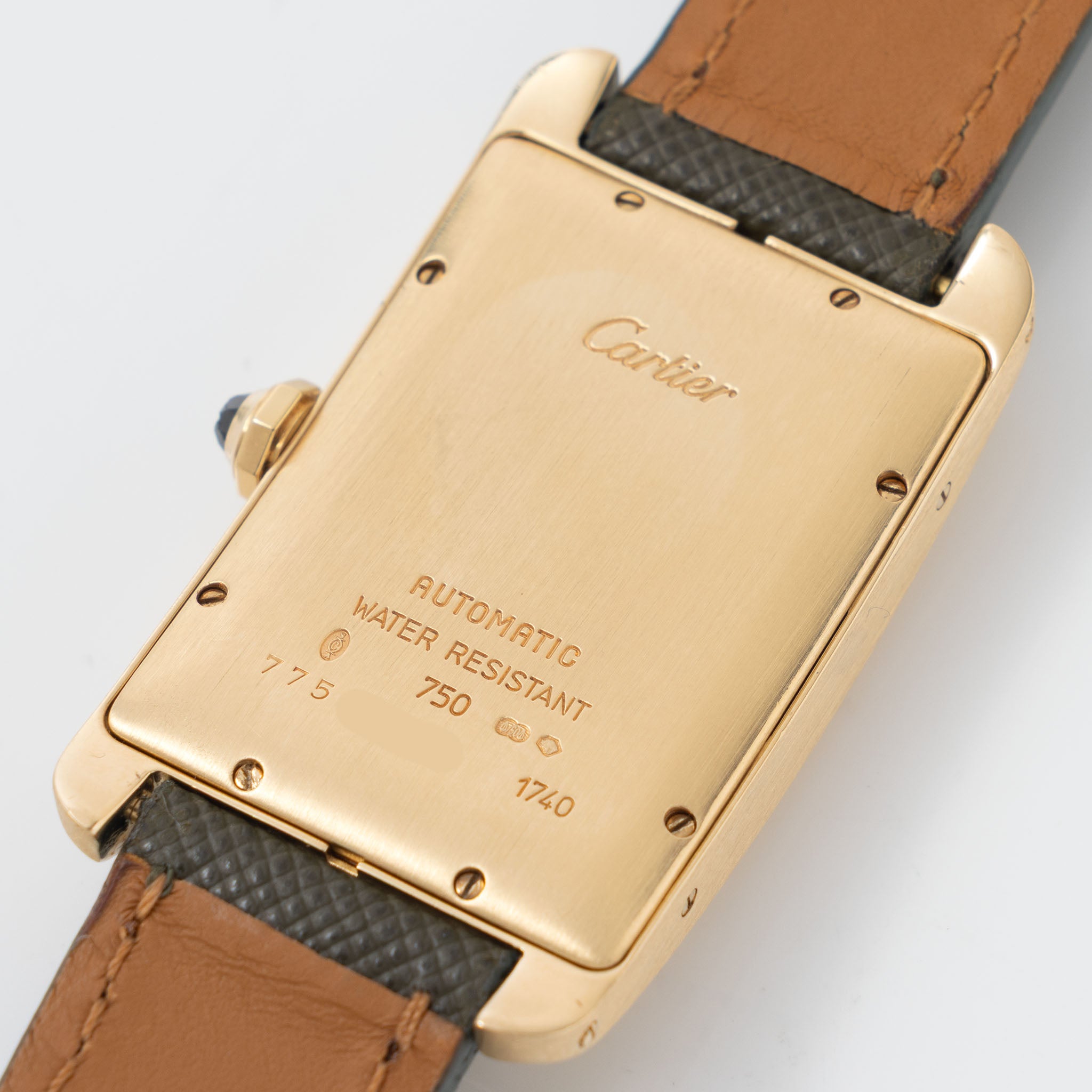 Cartier Tank Américaine Automatique in 18 k yellow gold ref 1740 