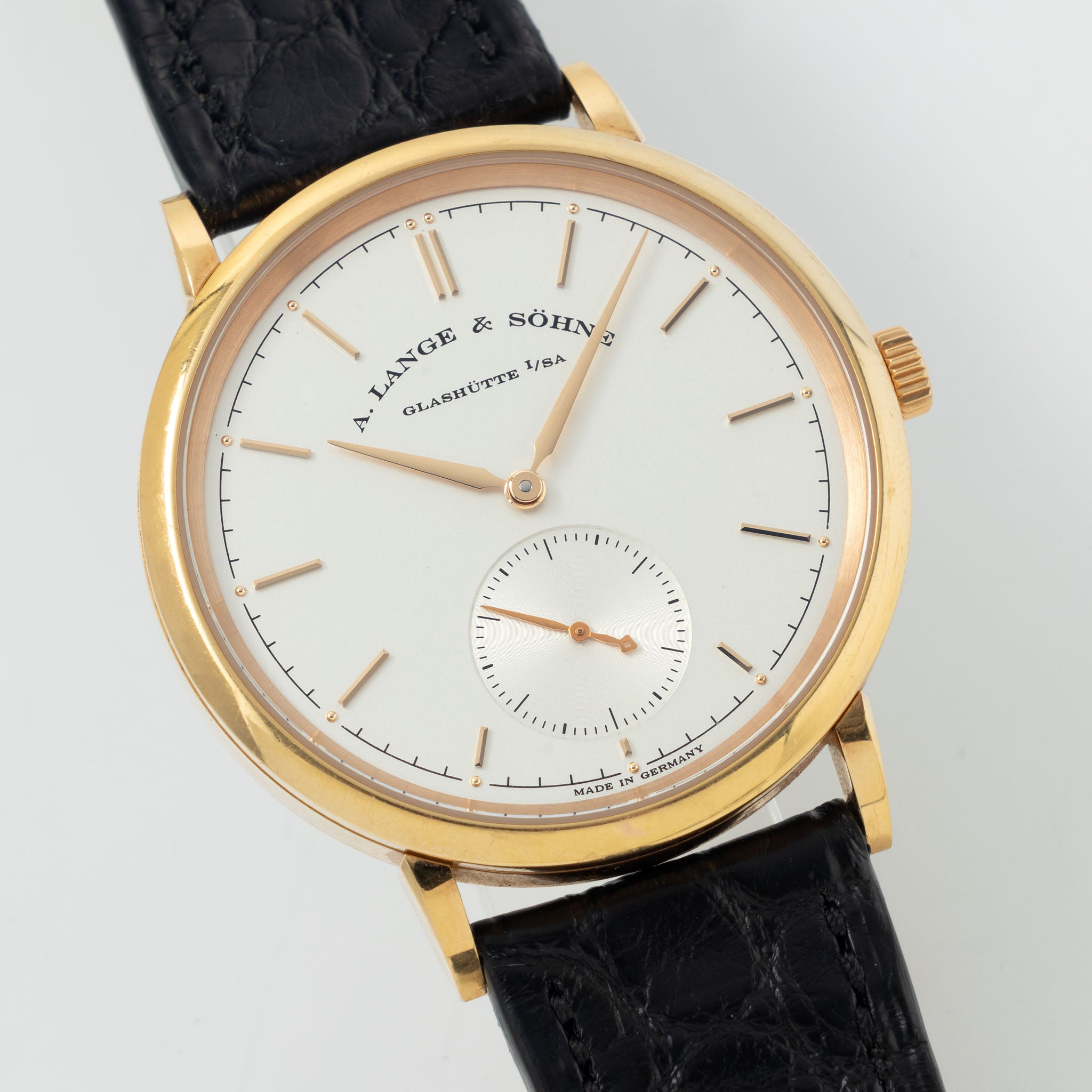 Lange & Söhne Saxonia Automatic in 18 k pink gold ref 380.033 