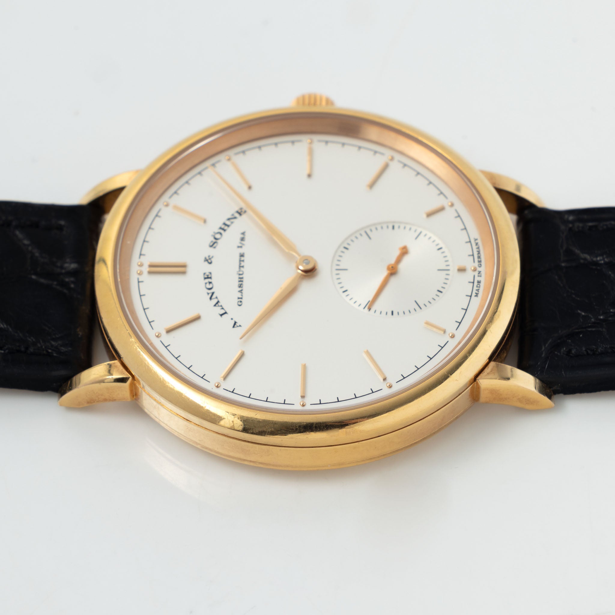Lange & Söhne Saxonia Automatic in 18 k pink gold ref 380.033 