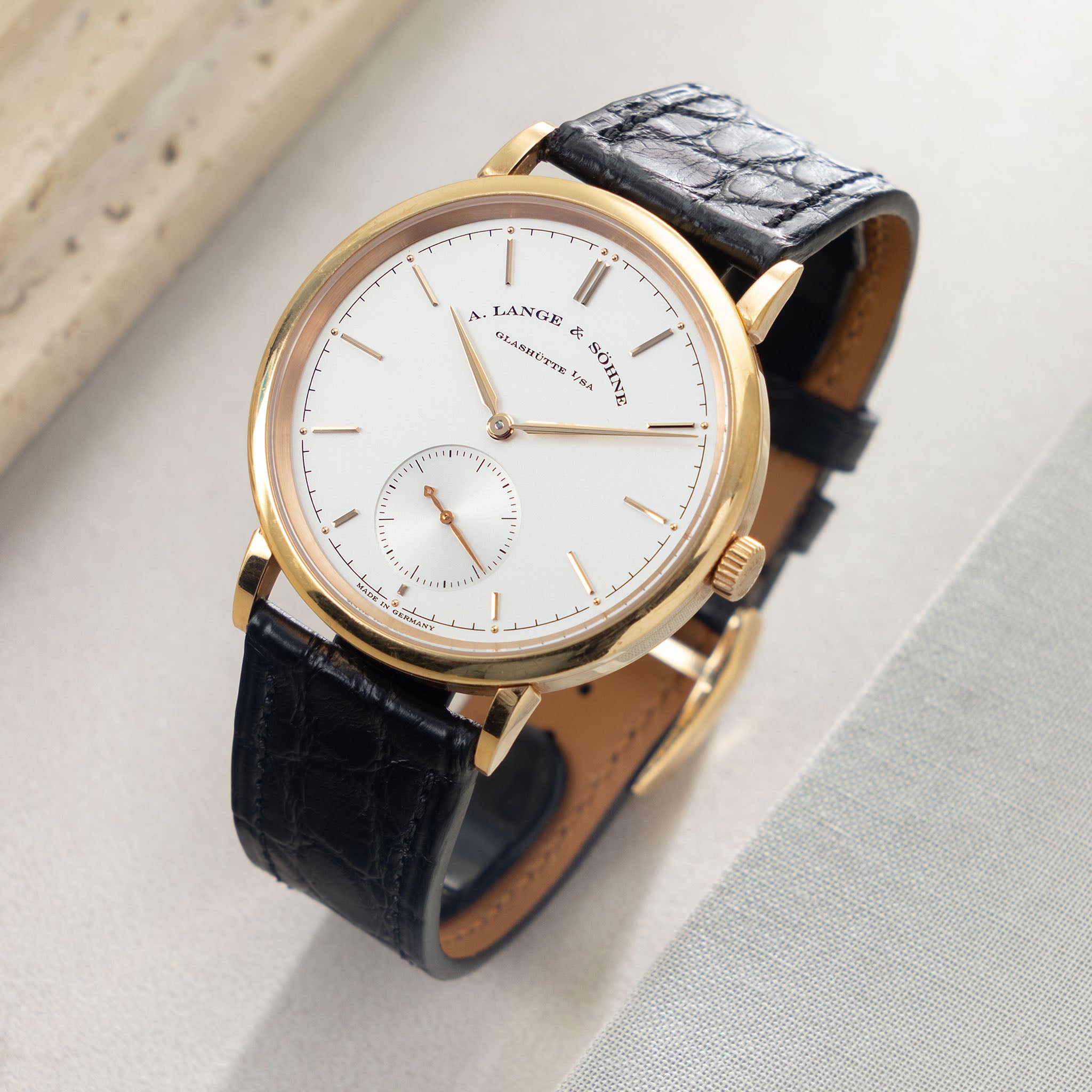 Lange & Söhne Saxonia Automatic in 18 k pink gold ref 380.033 