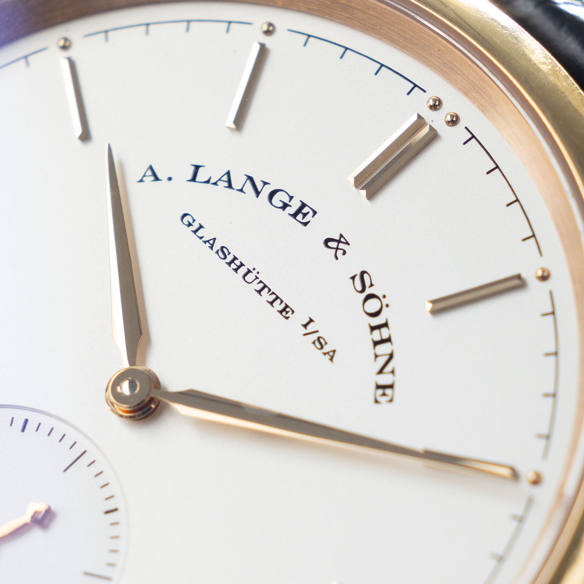 Lange & Söhne Saxonia Automatic in 18 k pink gold ref 380.033 