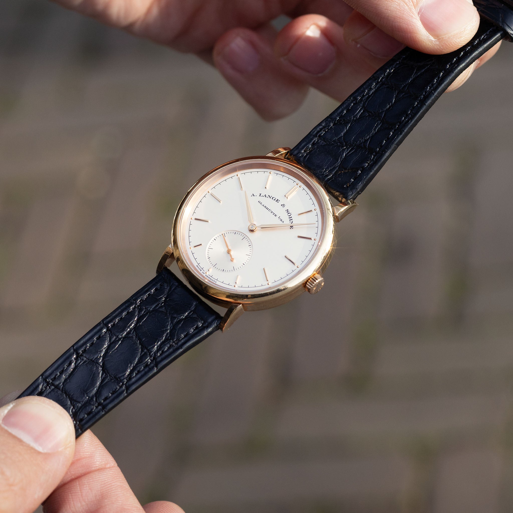 Lange & Söhne Saxonia Automatic in 18 k pink gold ref 380.033 