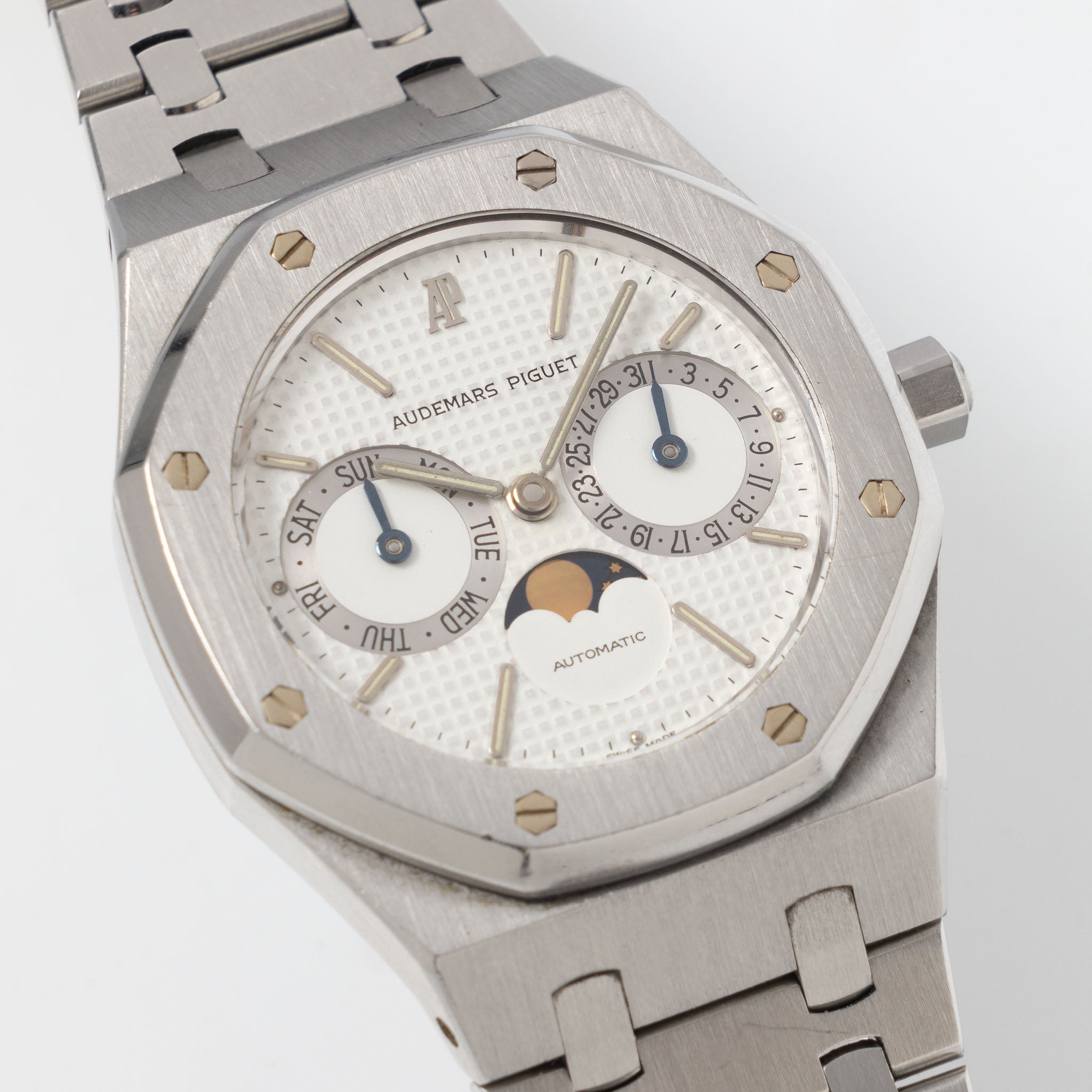 Audemars Piguet Royal Oak Day-Date Moonphase ref 25594ST Mk1 Dial 