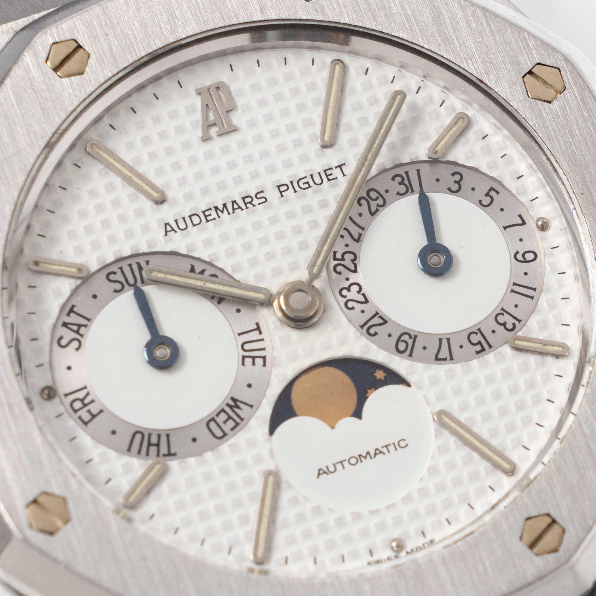 Audemars Piguet Royal Oak Day-Date Moonphase ref 25594ST Mk1 Dial 