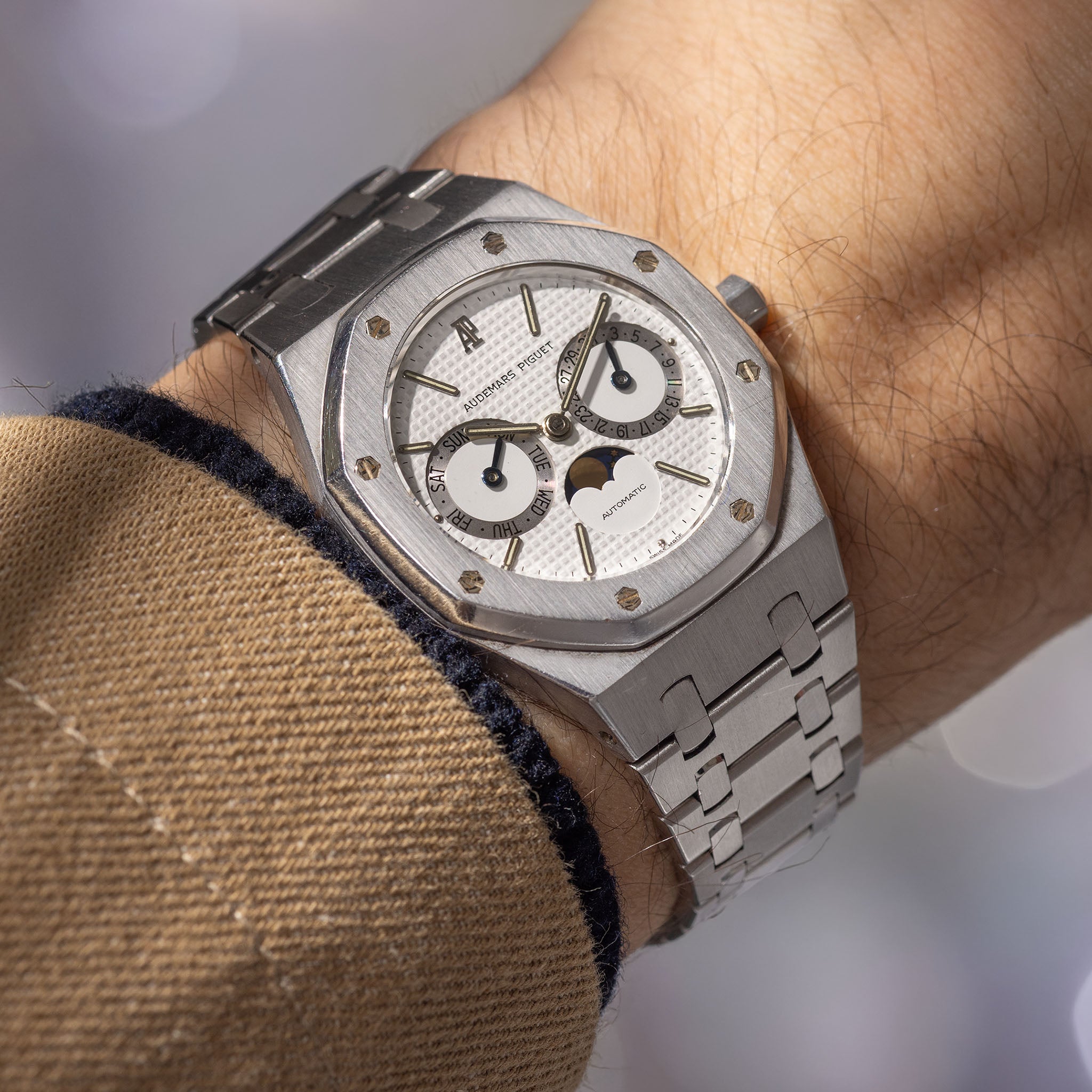 Audemars Piguet Royal Oak Day-Date Moonphase ref 25594ST Mk1 Dial 