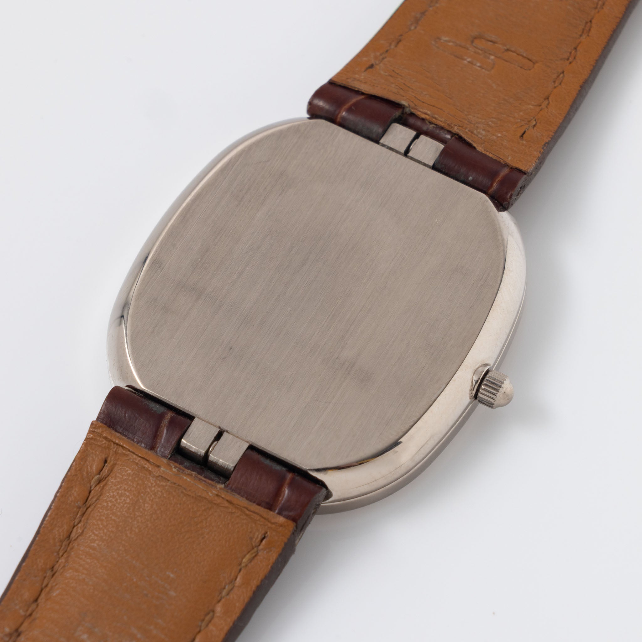 Patek Philippe Ellipse 3738G Grey Soleil Dial Jumbo Automatic in 18k White Gold 