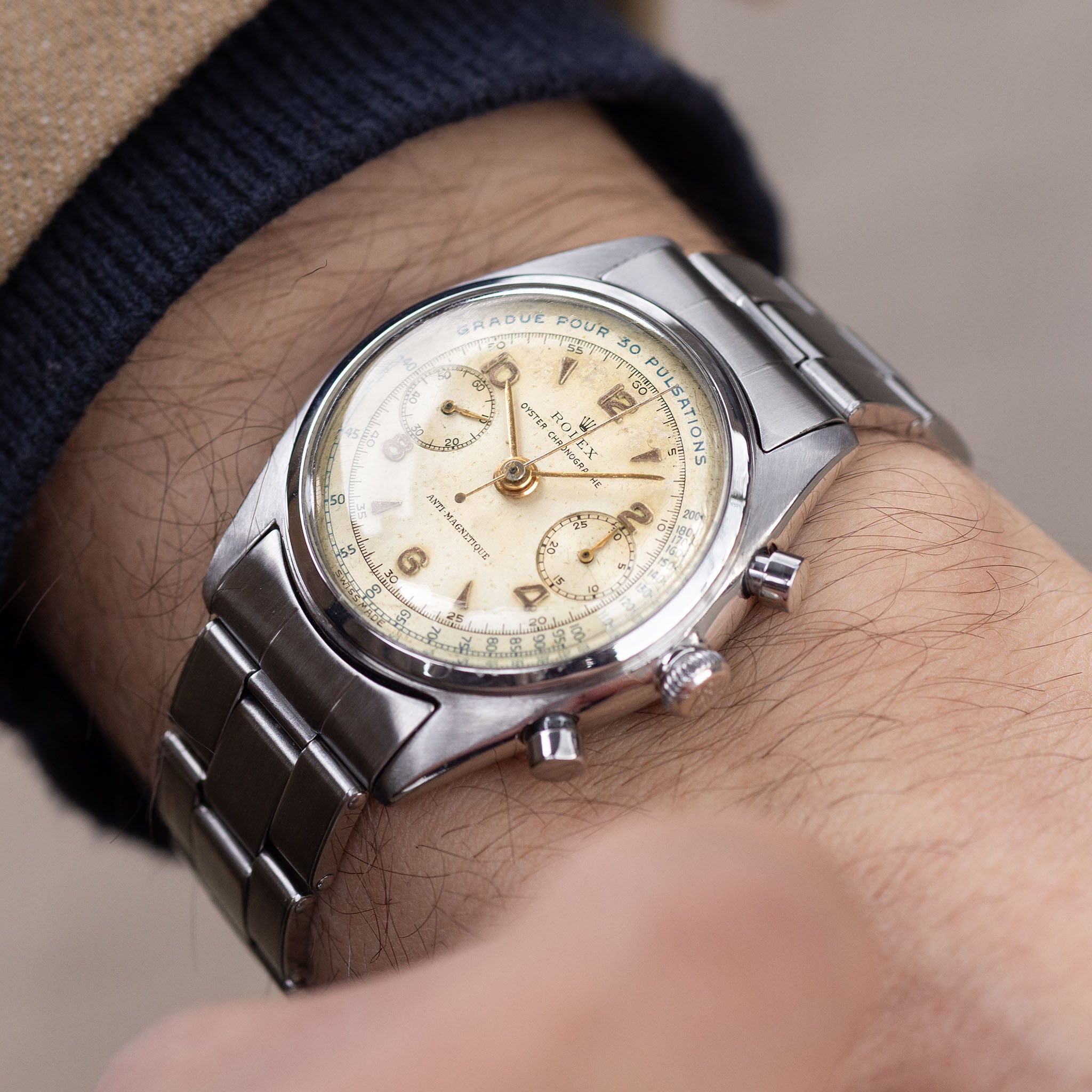 Rolex ref 4500 Pulsations Dial Chronograph