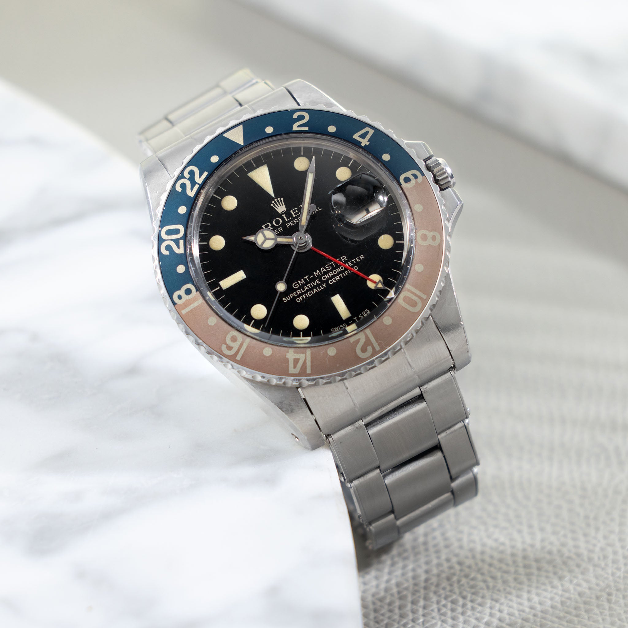 Rolex GMT-Master 1675 Mirror Gilt Dial 