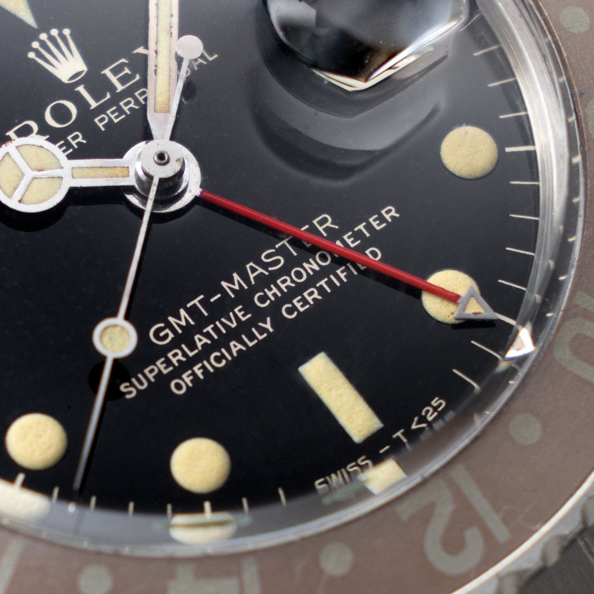 Rolex GMT-Master 1675 Mirror Gilt Dial 