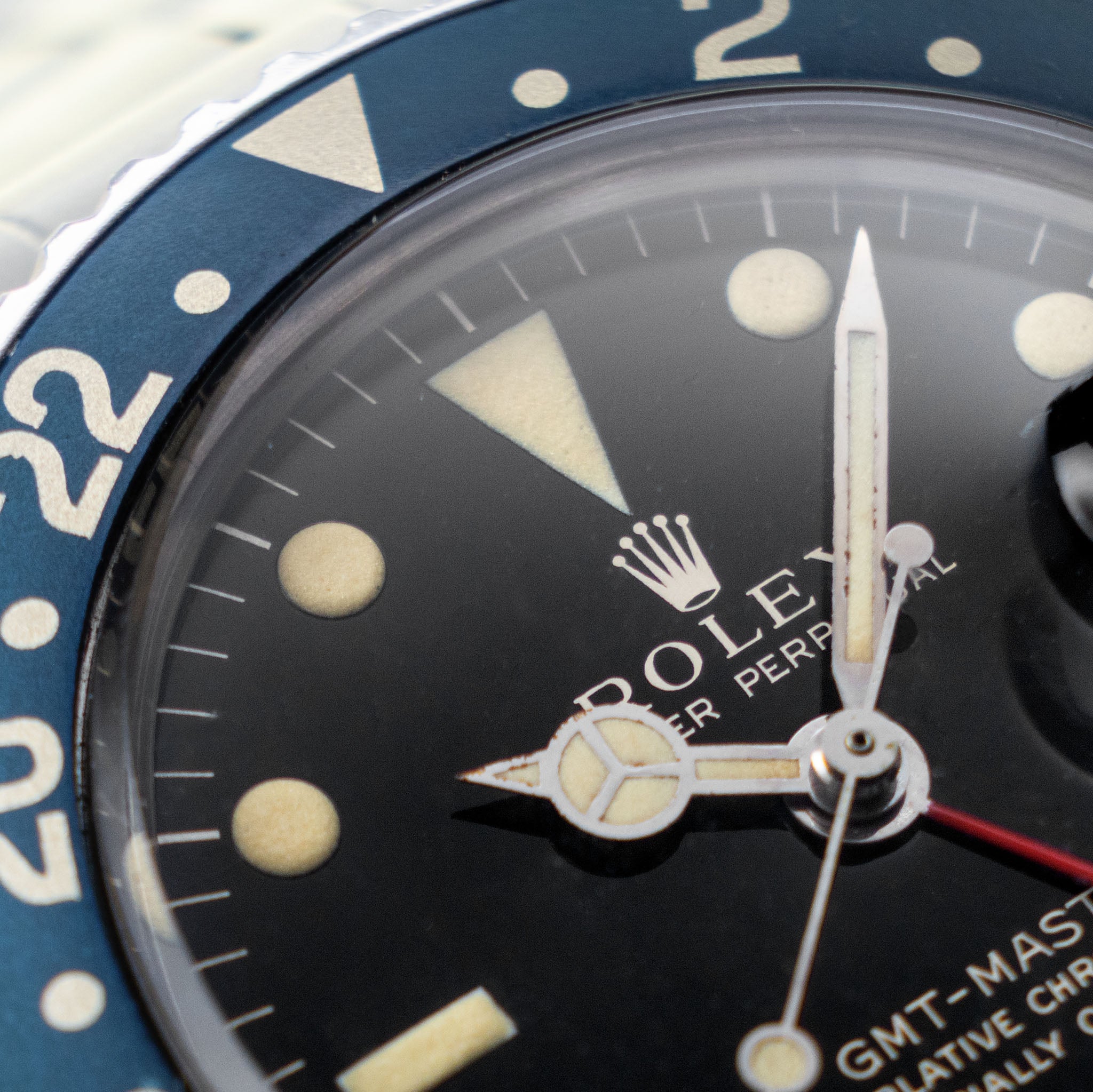 Rolex GMT-Master 1675 Mirror Gilt Dial 
