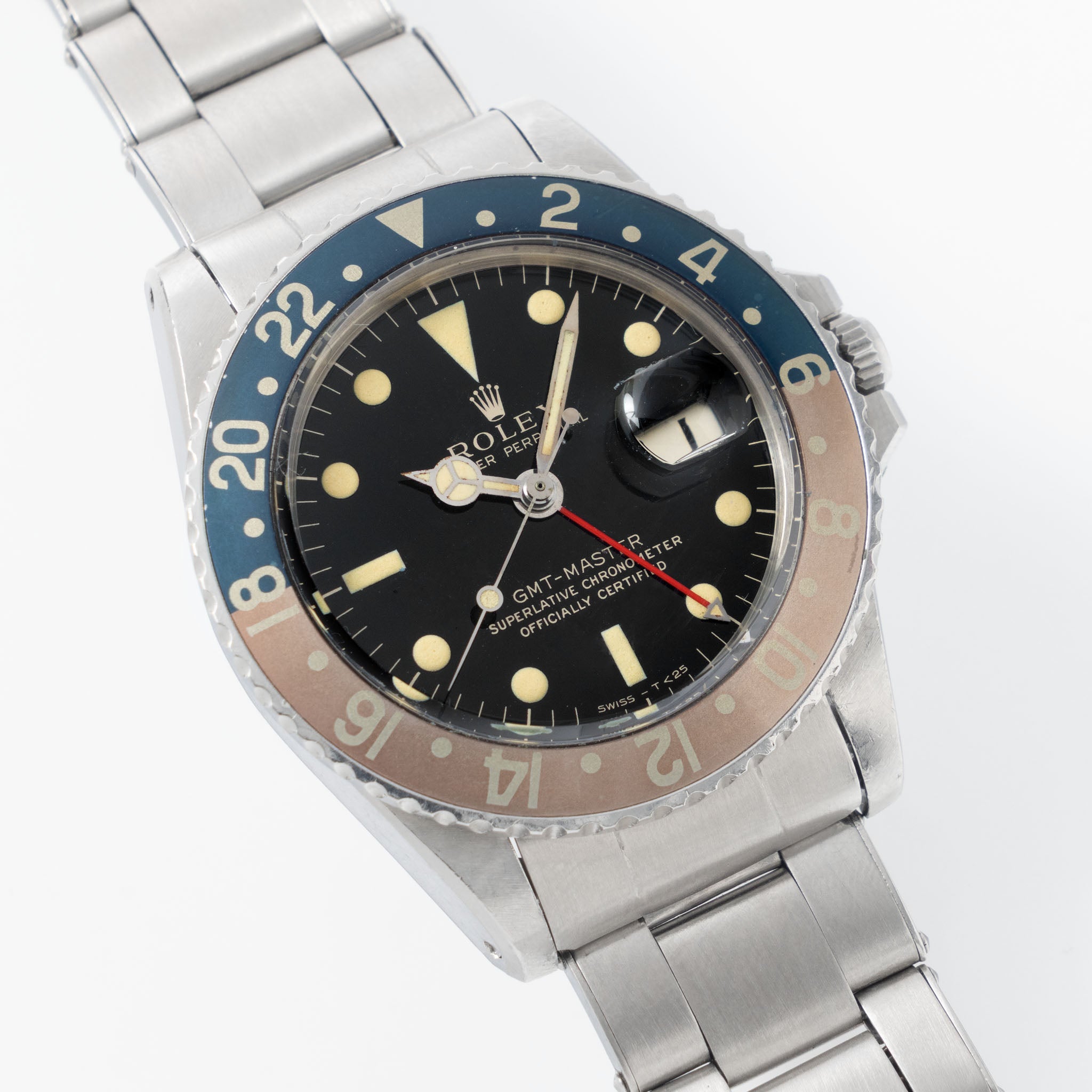 Rolex GMT-Master 1675 Mirror Gilt Dial 