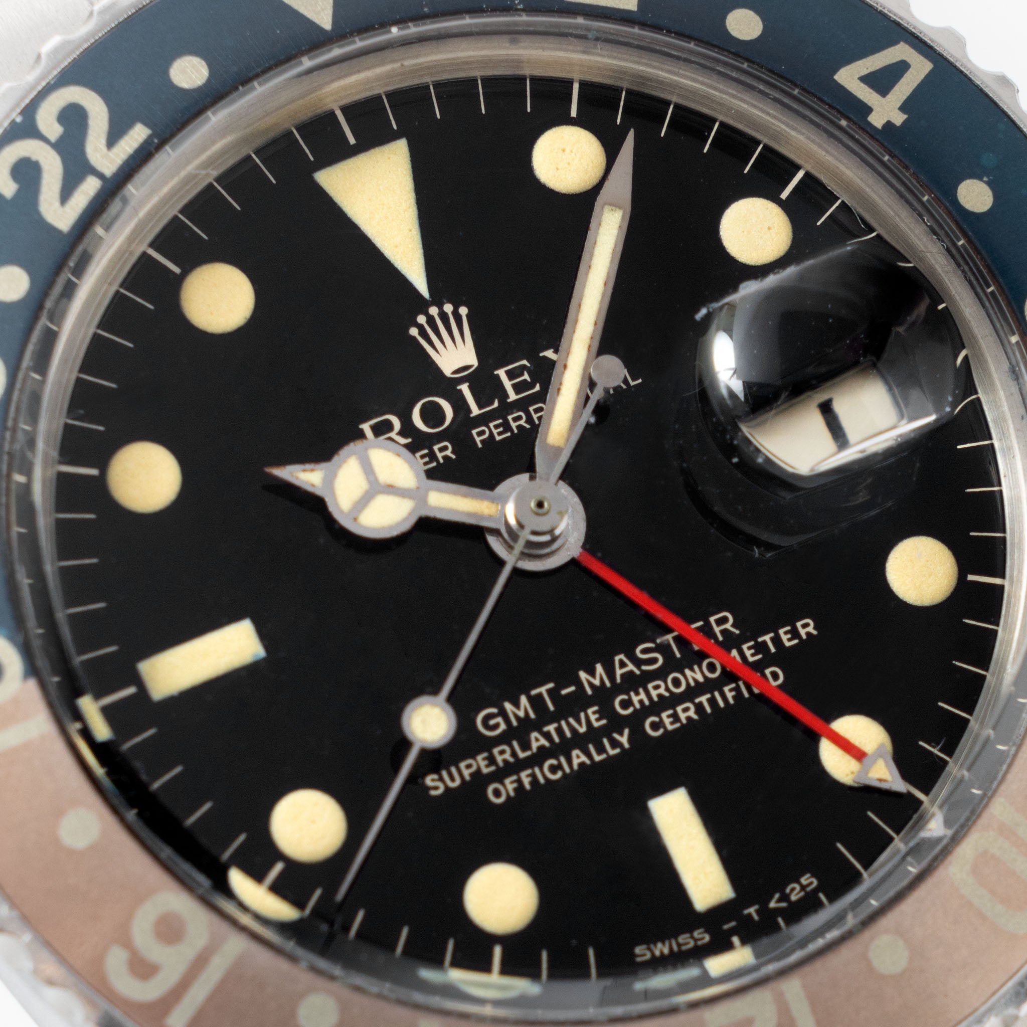 Rolex GMT-Master 1675 Mirror Gilt Dial 