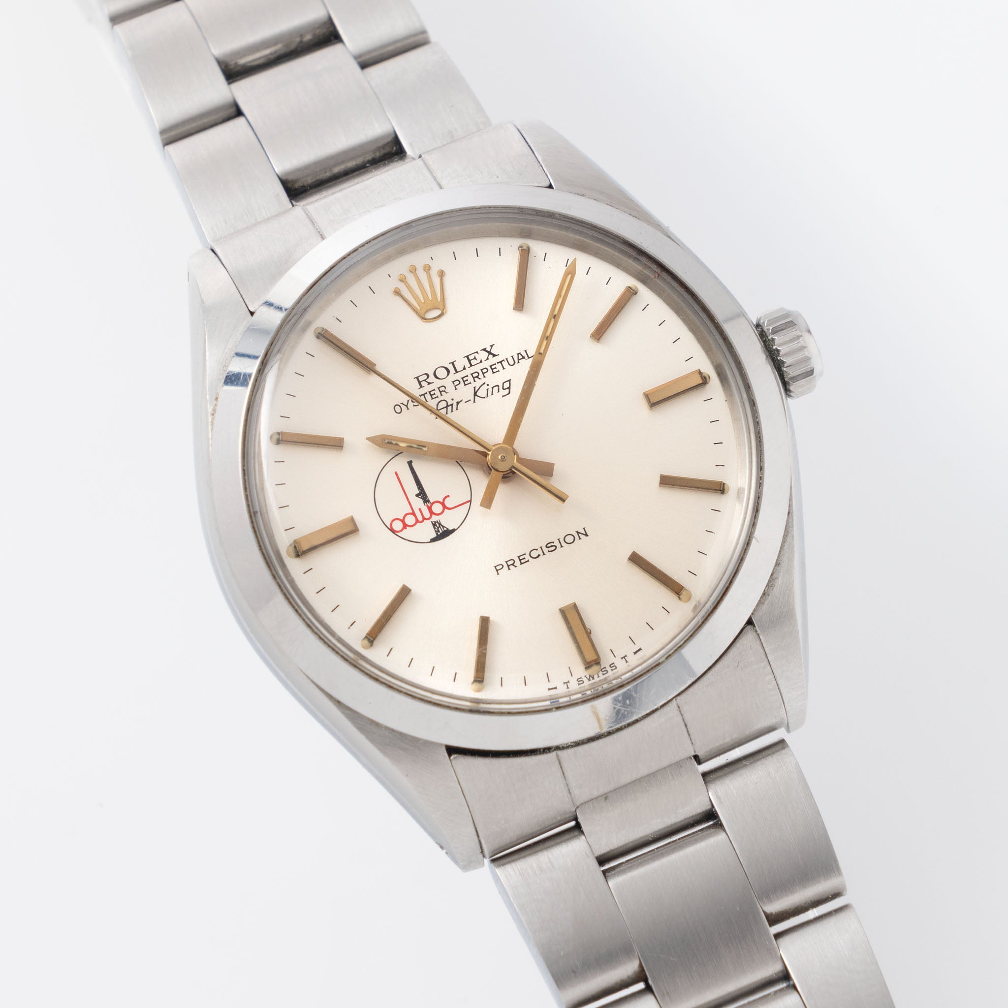 Rolex Air-King Silver ADWOC - Logo Dial ref 5500