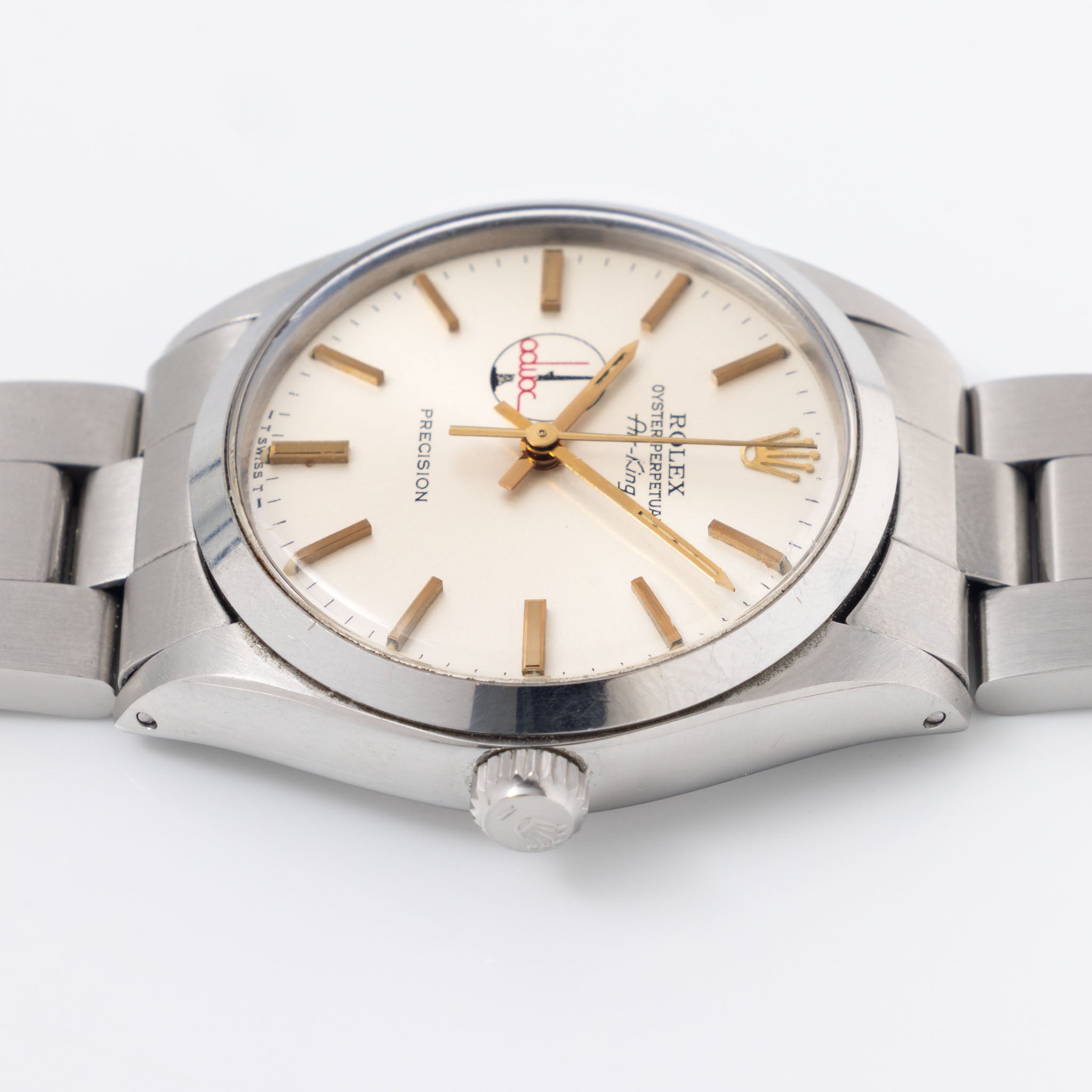 Rolex Air-King Silver ADWOC - Logo Dial ref 5500