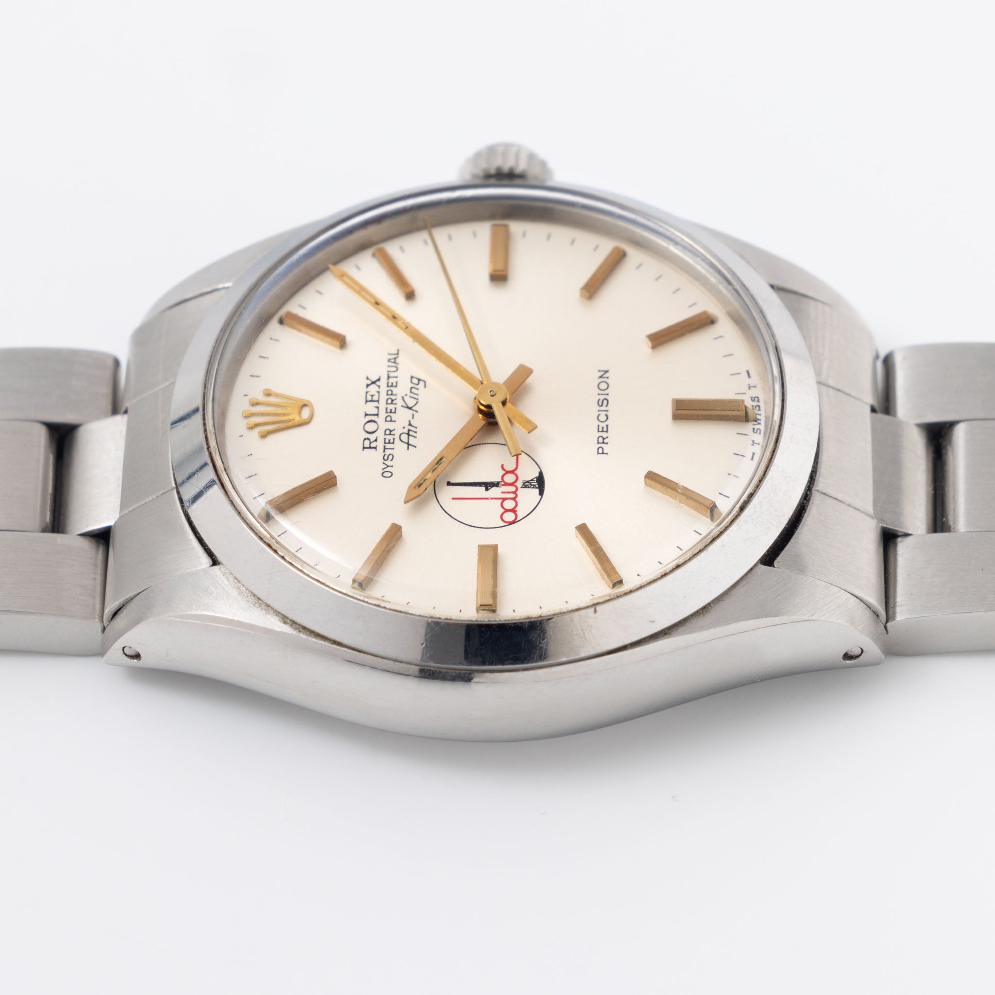 Rolex Air-King Silver ADWOC - Logo Dial ref 5500