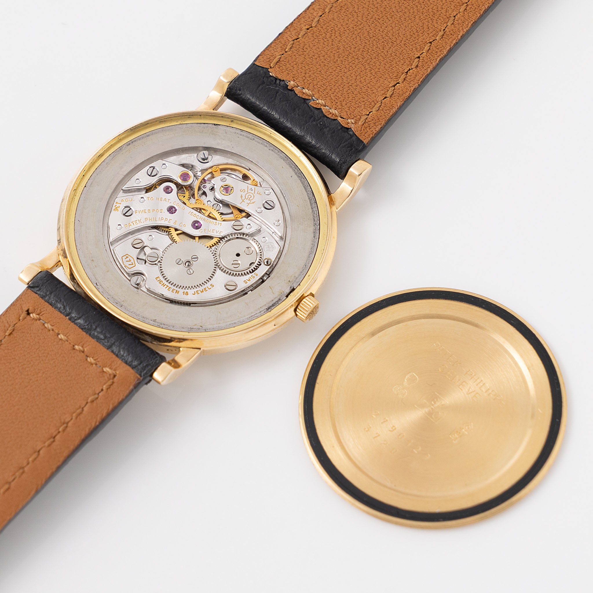 Patek Philippe Calatrava White Dial in 18 k Yellow Gold ref 3720J