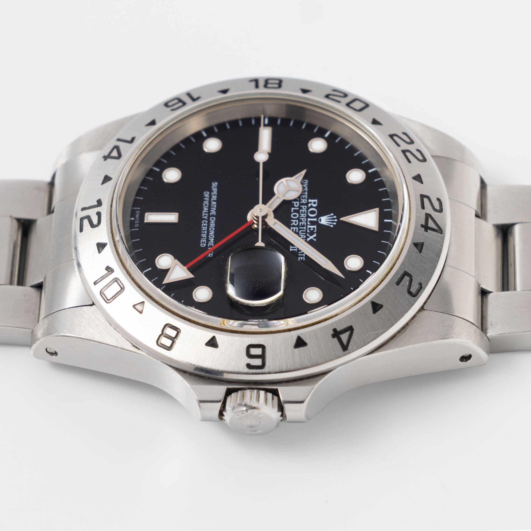 Rolex Explorer II 16570 Black Swiss Only Dial with Original Punched Paper