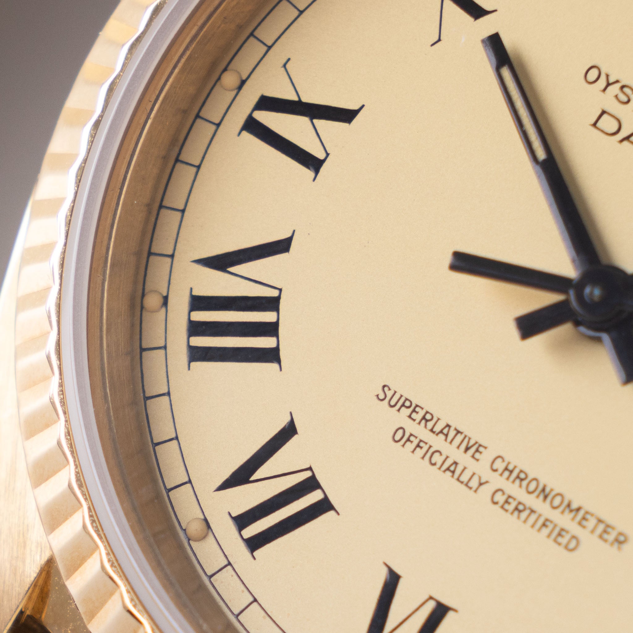 Rolex Datejust 16018 Lemon Buckley Dial with Box and Papers in 18k Yellow Gold