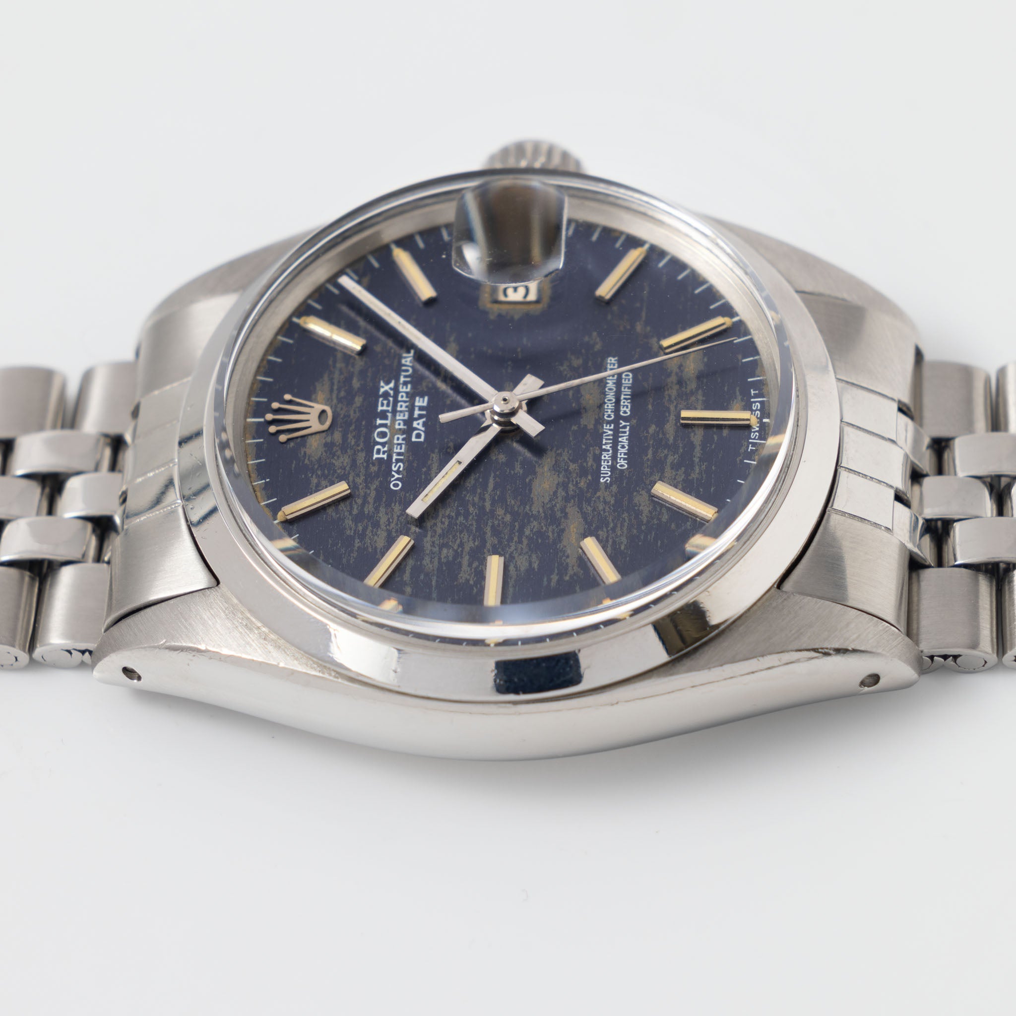 Rolex Oyster Perpetual Date Blue Camo Dial ref 1500 