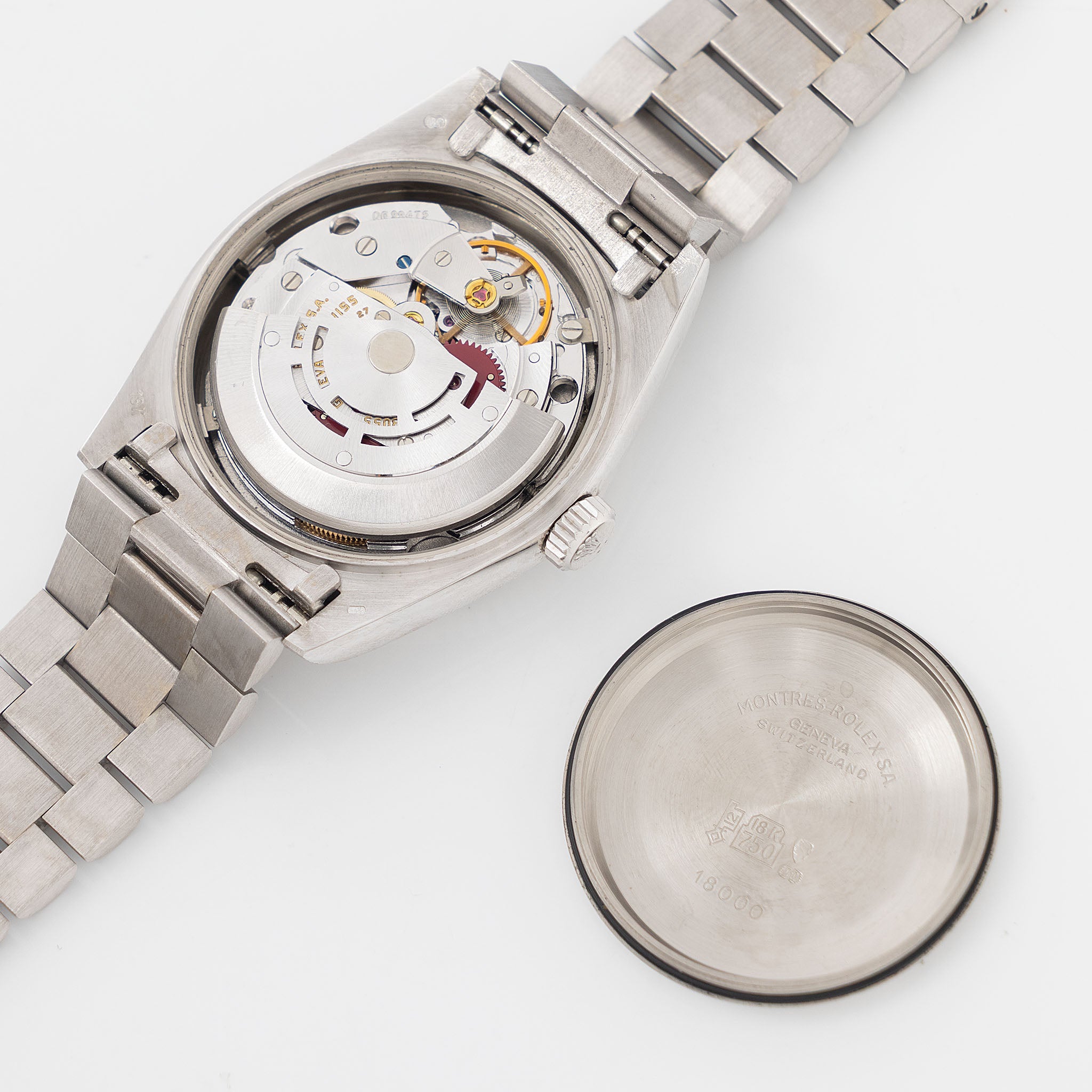 Rolex Day-Date 18039 Salmon Dial in 18k White Gold Box and Paper Set