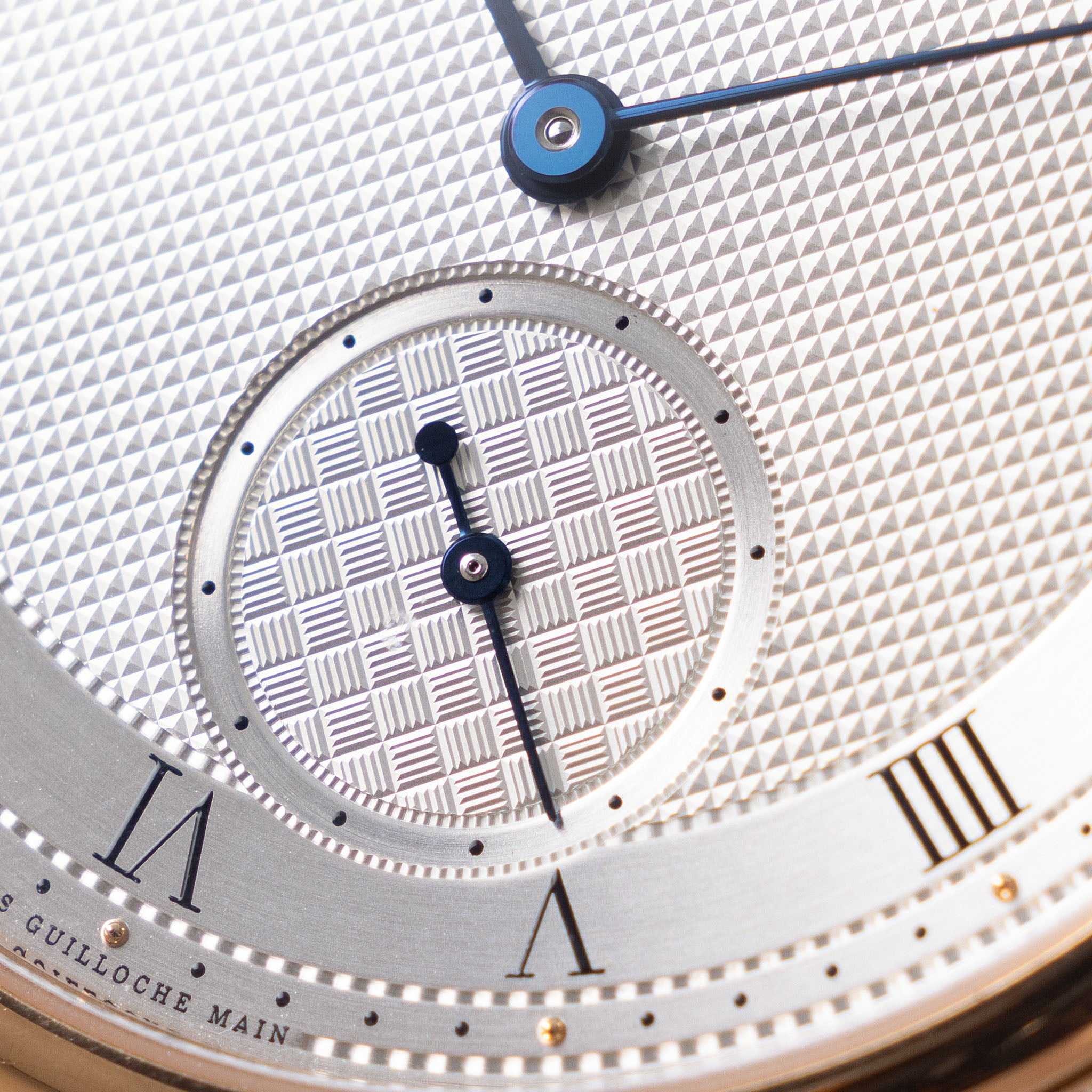 Breguet Classique 7147 Silver Guilloché Dial in 18k Rose Gold 