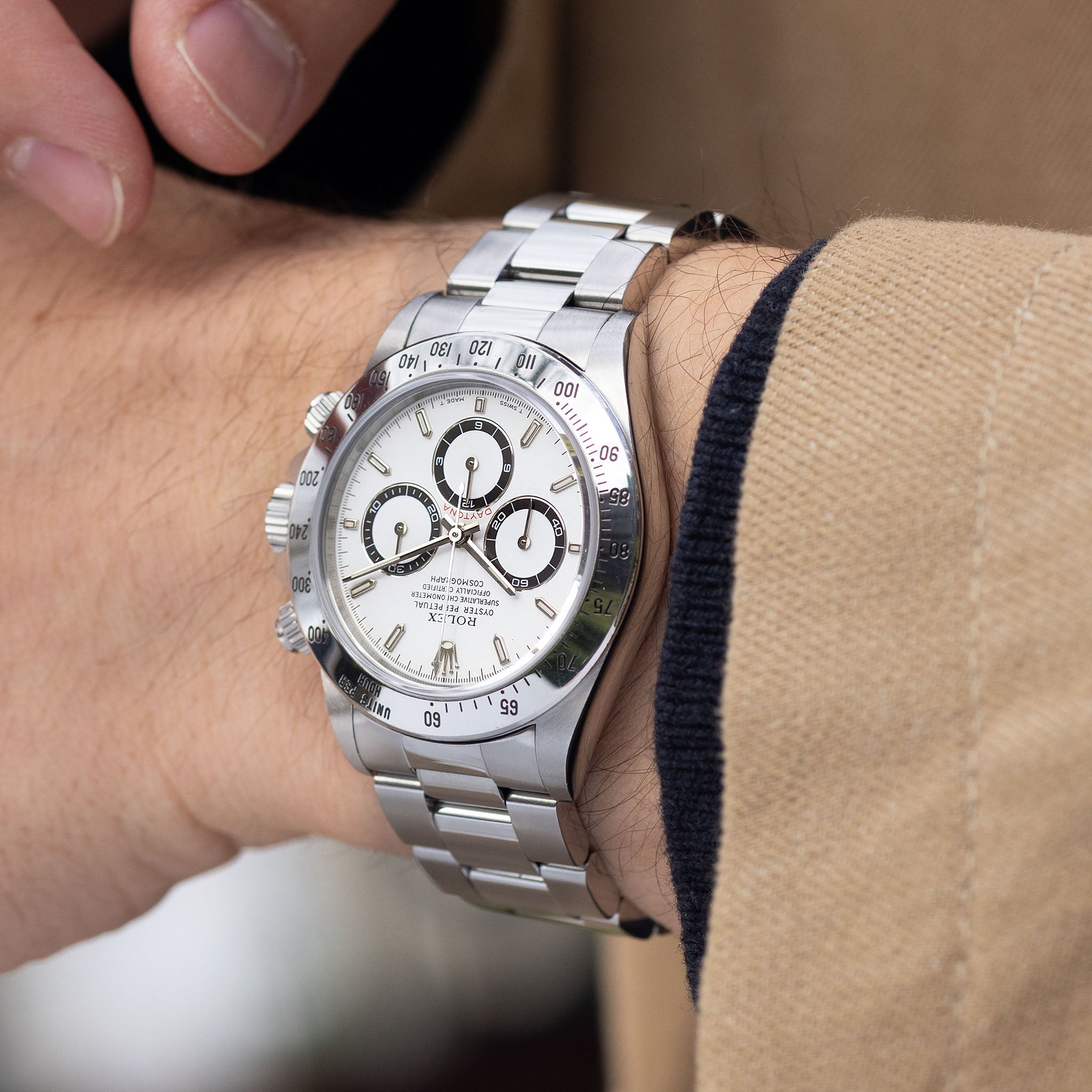 Rolex Cosmograph Daytona 16250 T-series White Dial 