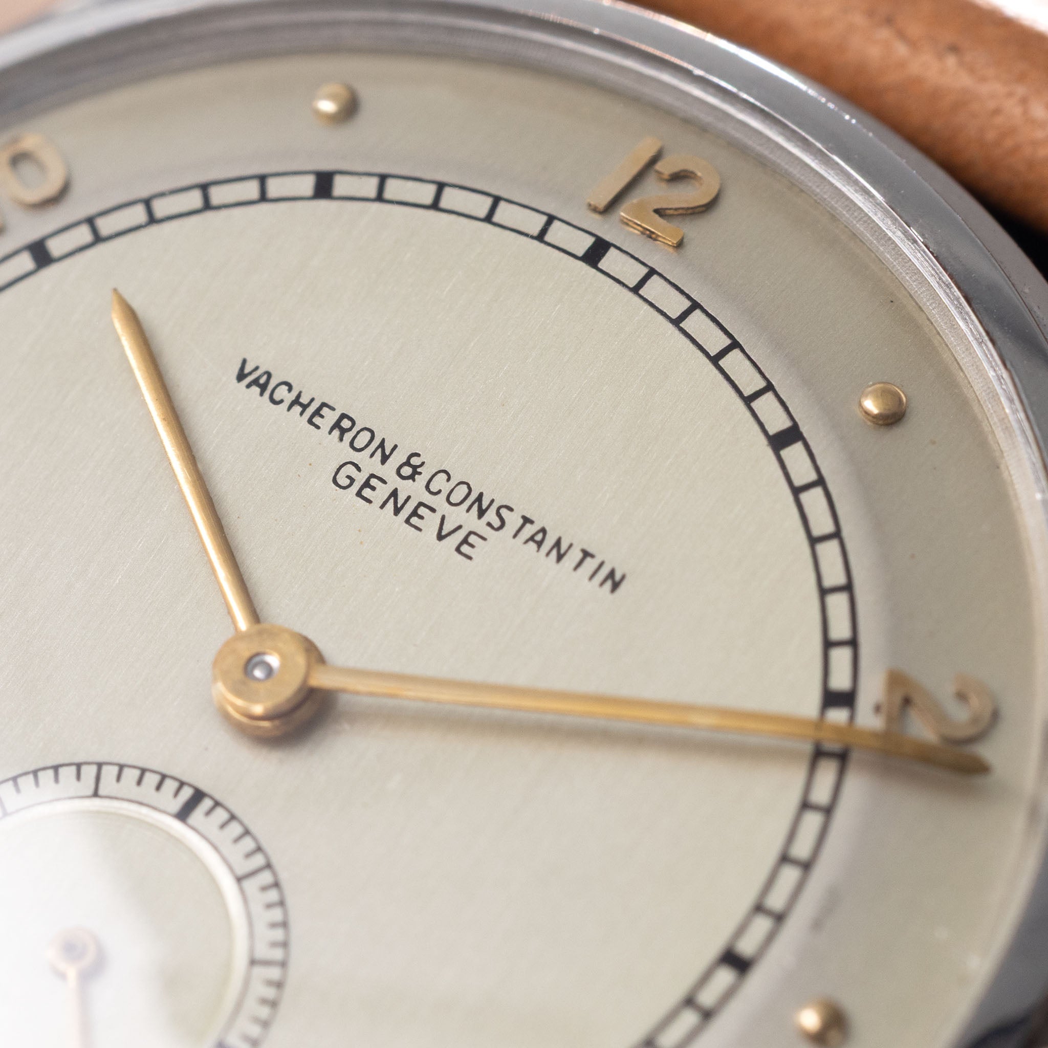 Vacheron Constantin Calatrava Style Dresswatch Two-Tone Dial in Screw Down Steel Case