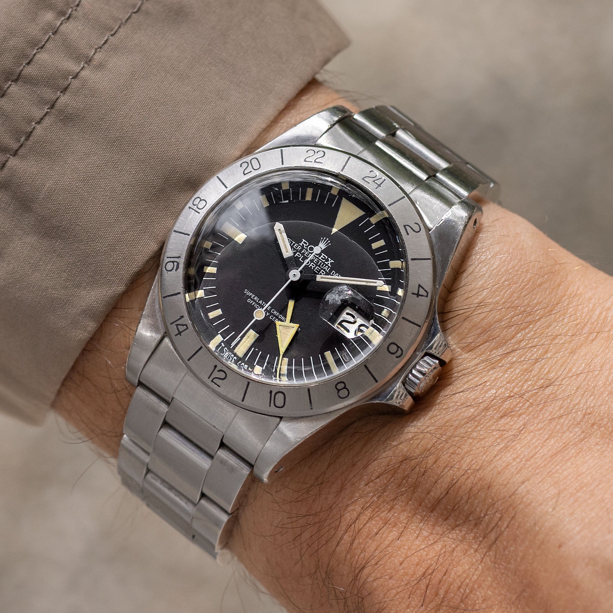 Rolex Explorer II 1655 Albino MK4 Dial from Original Owner with Box and Papers
