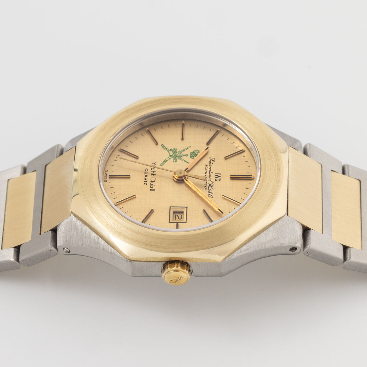 IWC Yacht-Club II in Steel and Yellow gold Oman Green Khanjar Linen Dial ref. 4512 from Original Owner Family