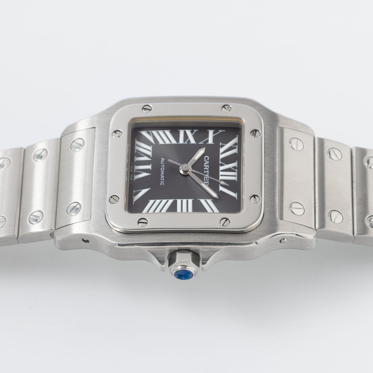 Cartier Santos Galbeé ref. 2319 SIHH Slate Grey Dial with Box and Original Guarantee Paper “Limited edition”