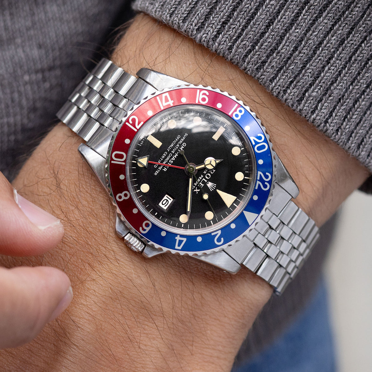 Rolex GMT Master Ref 1675 Long E Mk1  Exceptional Box and Papers Set