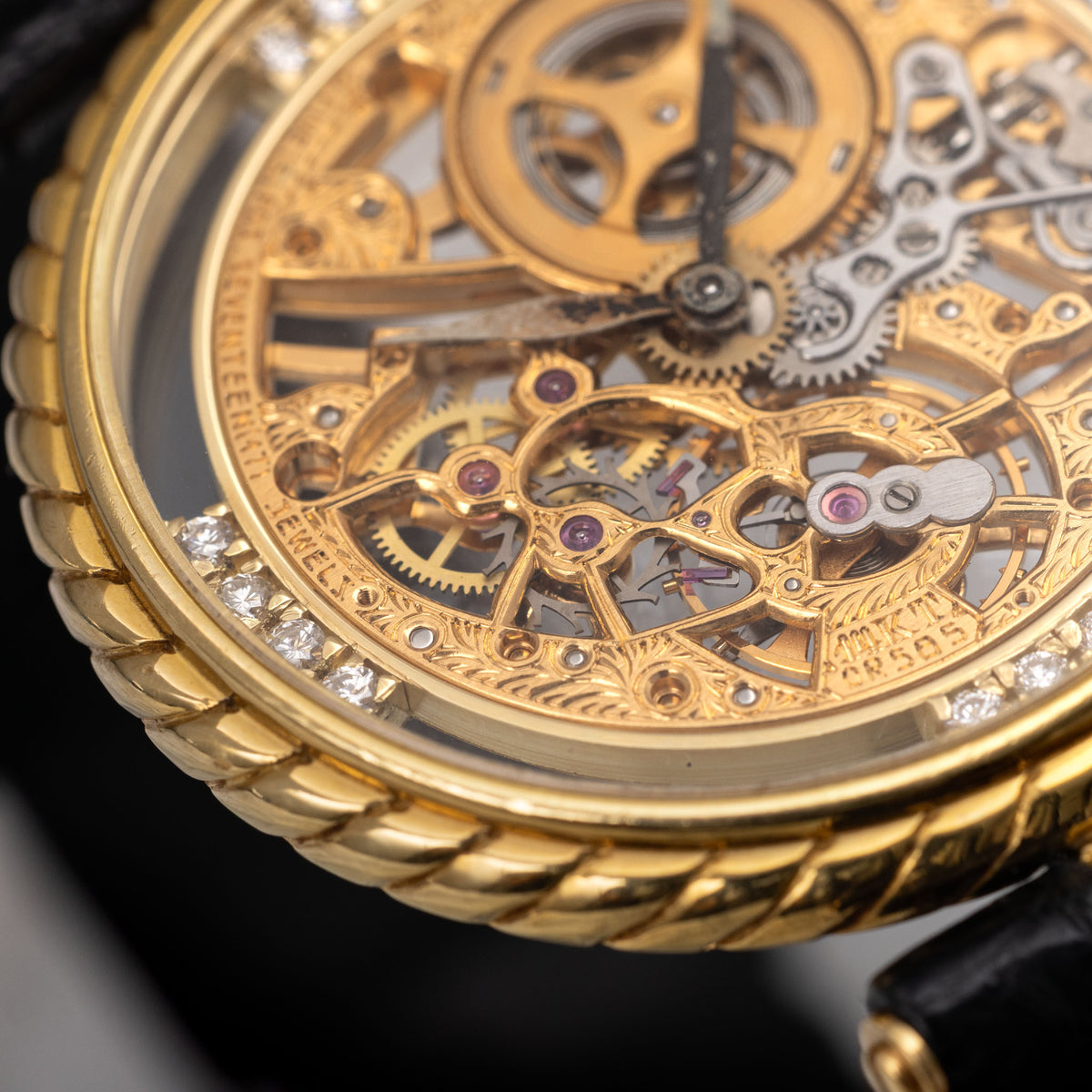 Audemars Piguet 4257/002BA Skeleton Dress Watch in 18k Yellow Gold  with Box and Original Guarantee Booklet