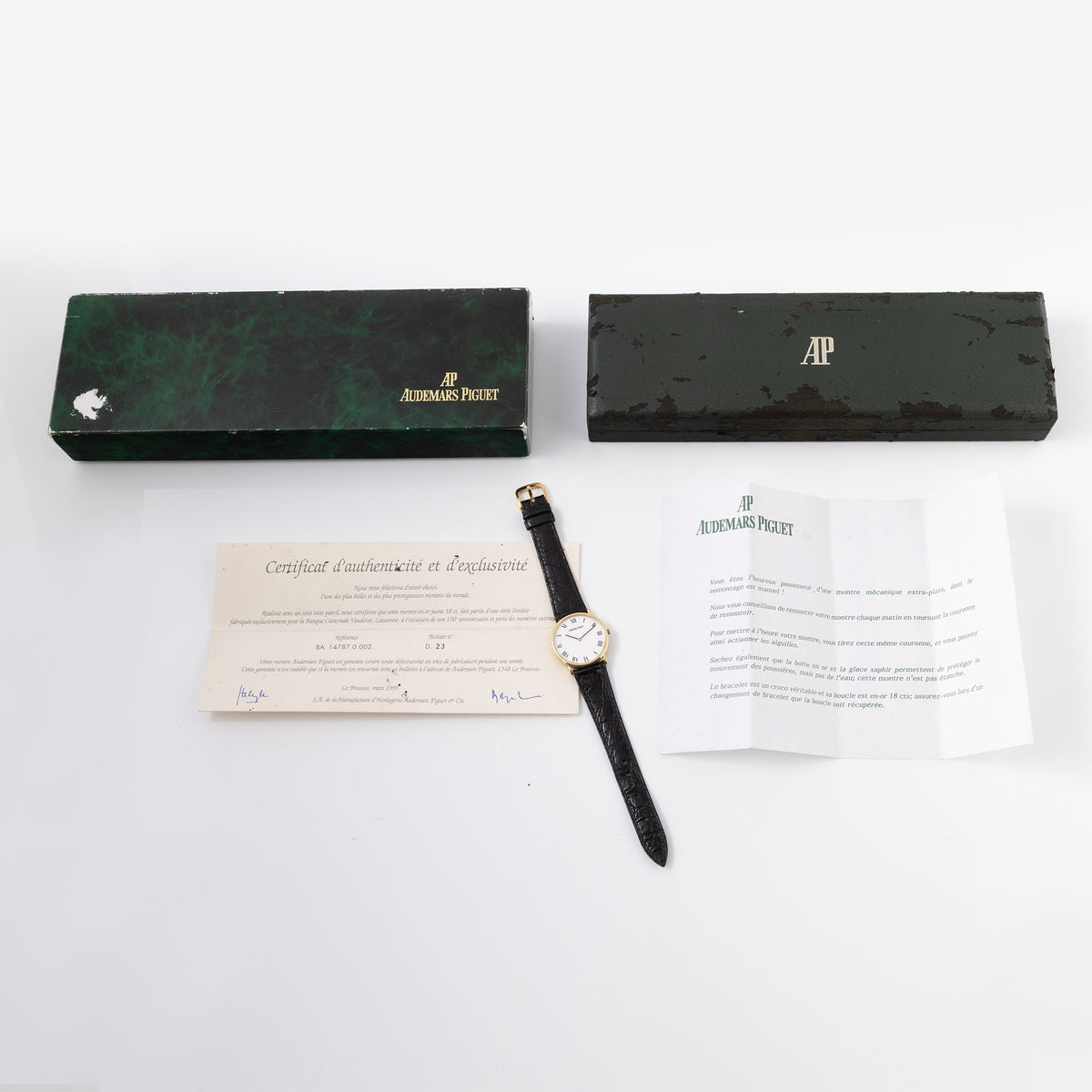 Audemars Piguet Ultra-Thin Dress Watch BA.14787.0.002 - 18k Yellow Gold, Banque Cantonale Vaudoise 1995