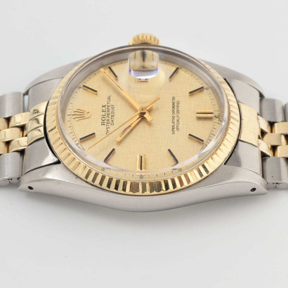 Rolex Datejust 1601/3 Linen Champagne Dial