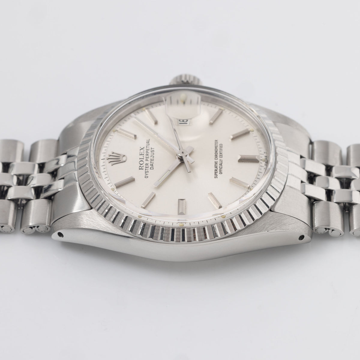 Rolex Datejust Ref. 1603 - Silver Soleil Dial, Box & Original Papers